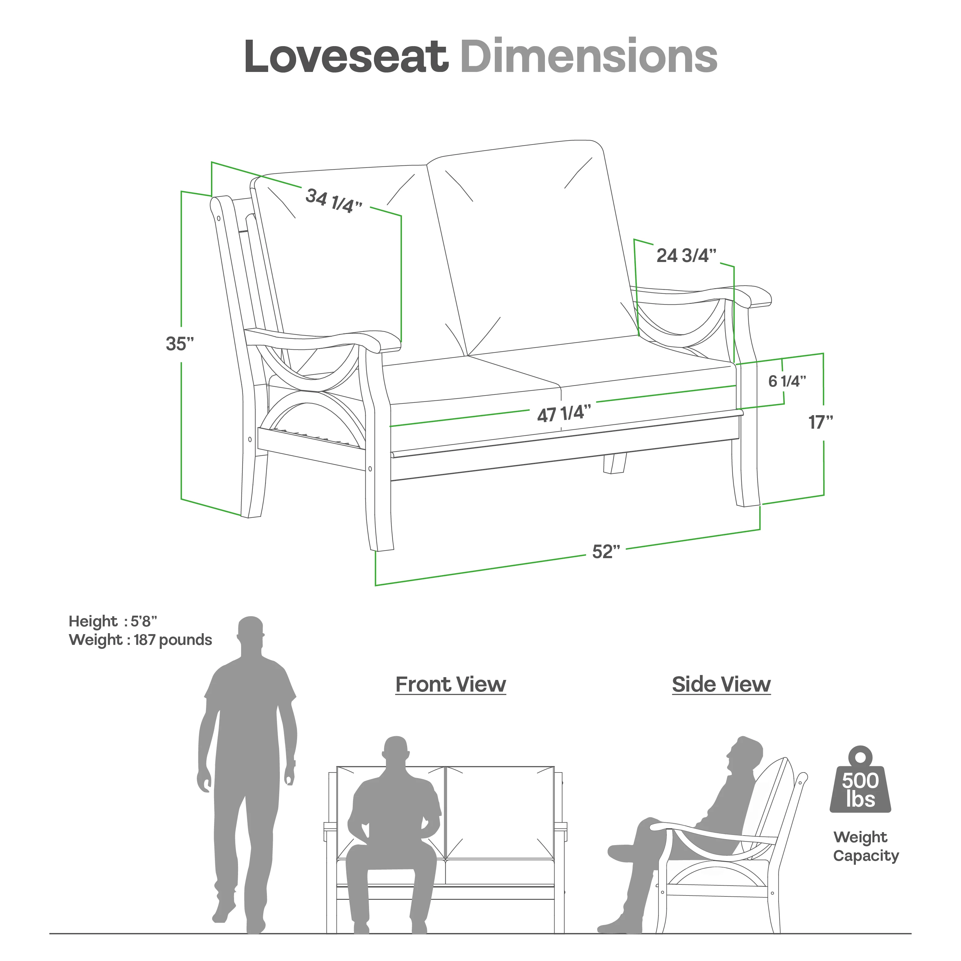 Abbington Teak Wood Outdoor Loveseat with Beige Cushion - Image 9
