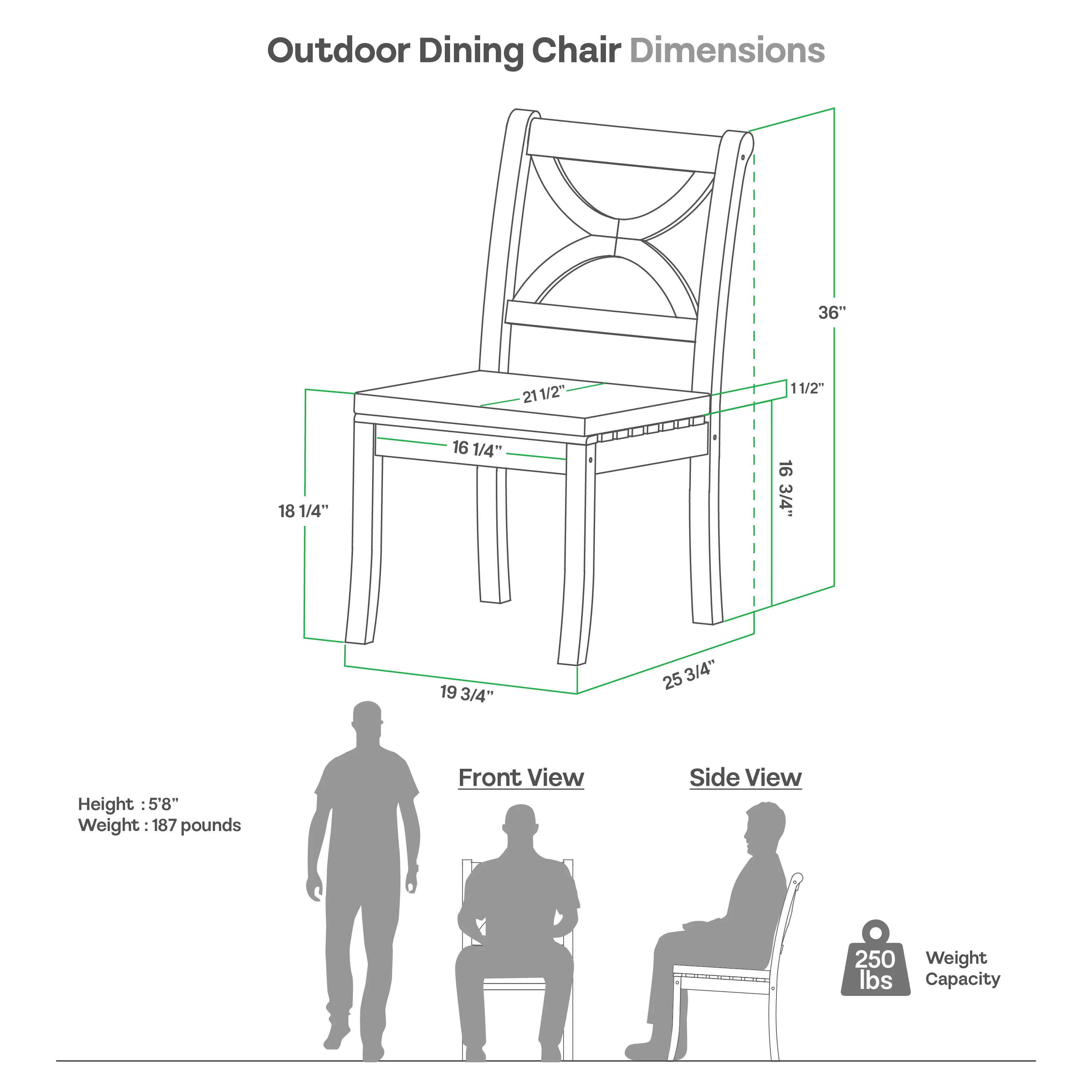 Abbington 7 Piece Teak Wood Outdoor Dining Set - Image 15