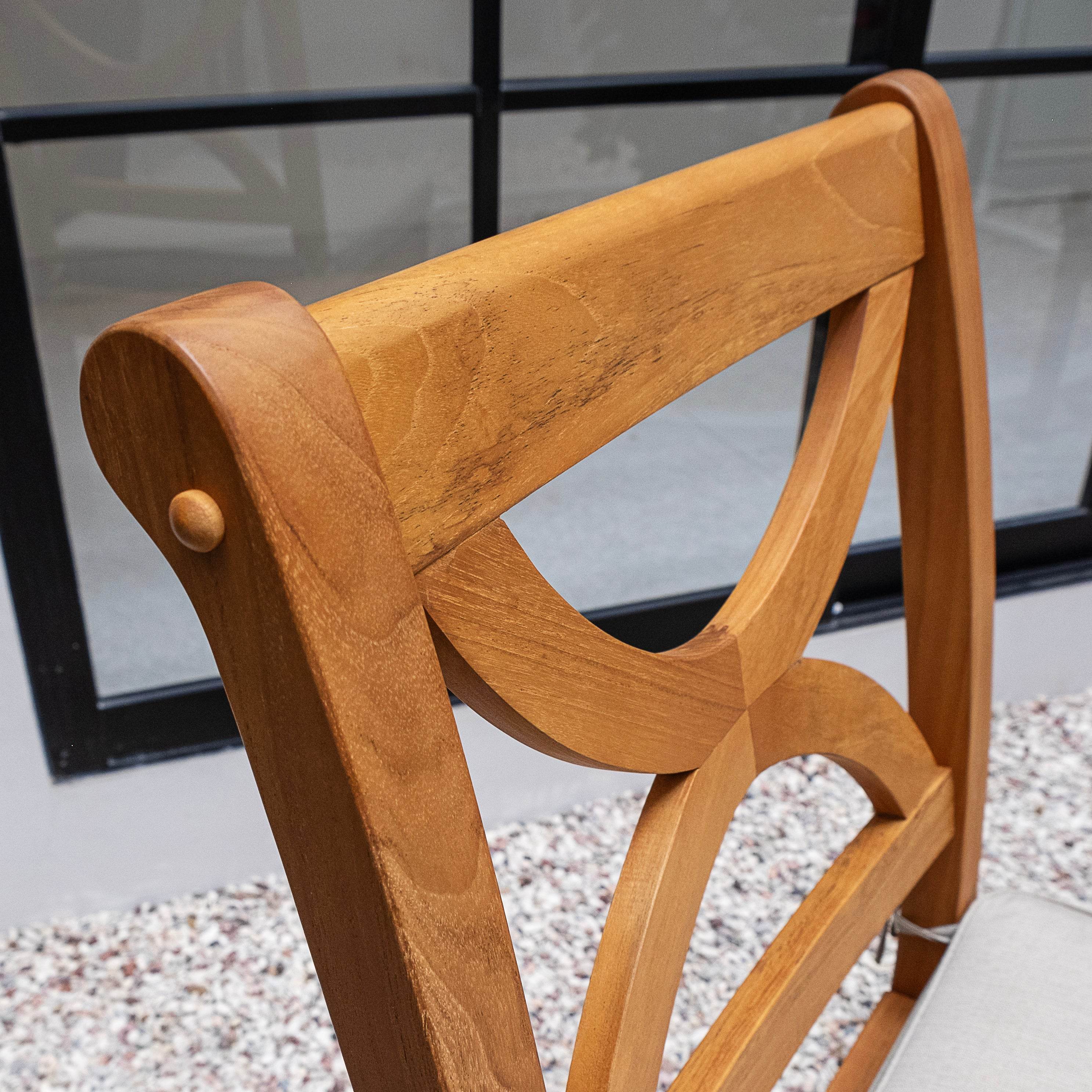 Abbington 7 Pieces Teak Wood Outdoor Dining Set - Image 8