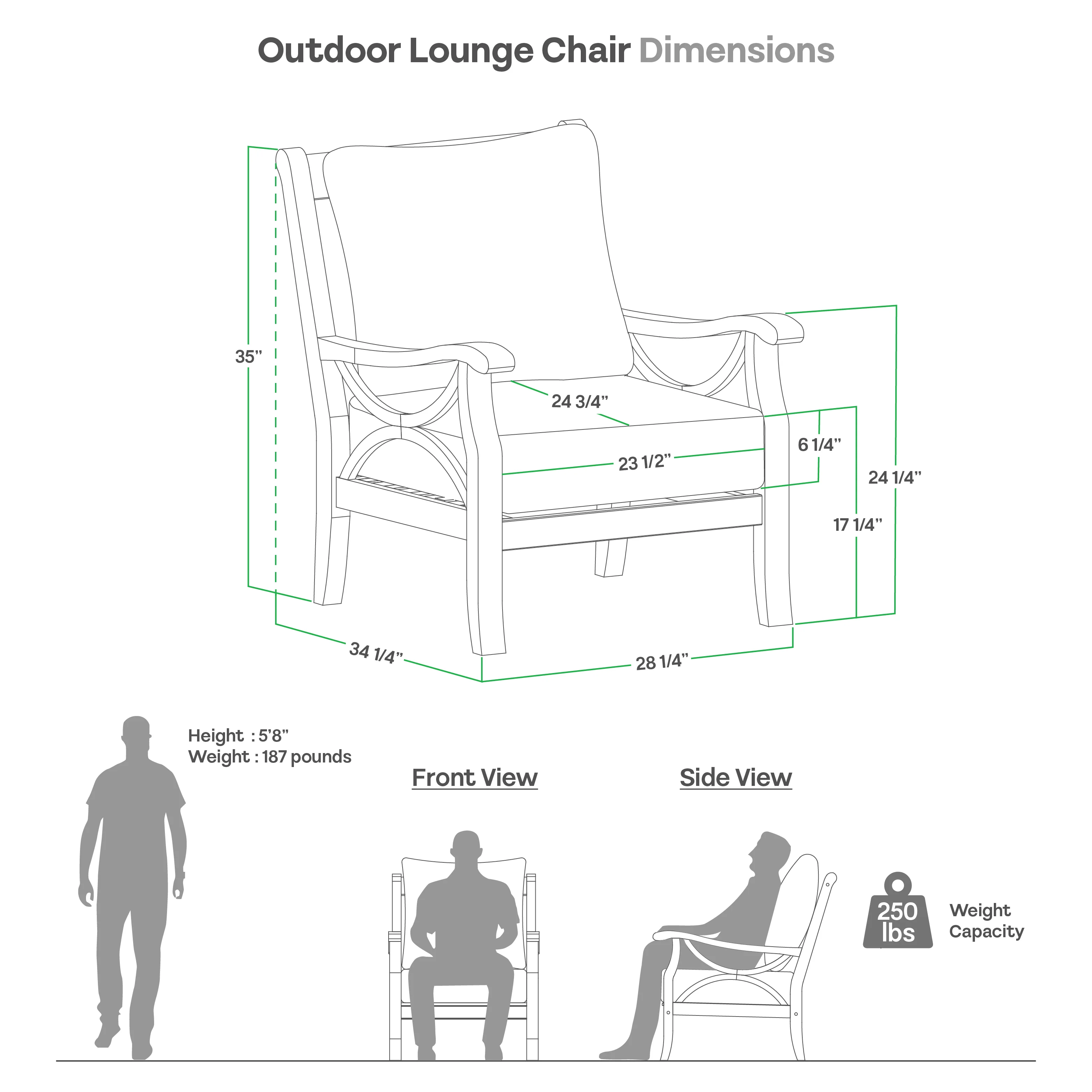 Abbington Teak Wood 5 Piece Patio Conversation Set with Beige Cushion - Image 15