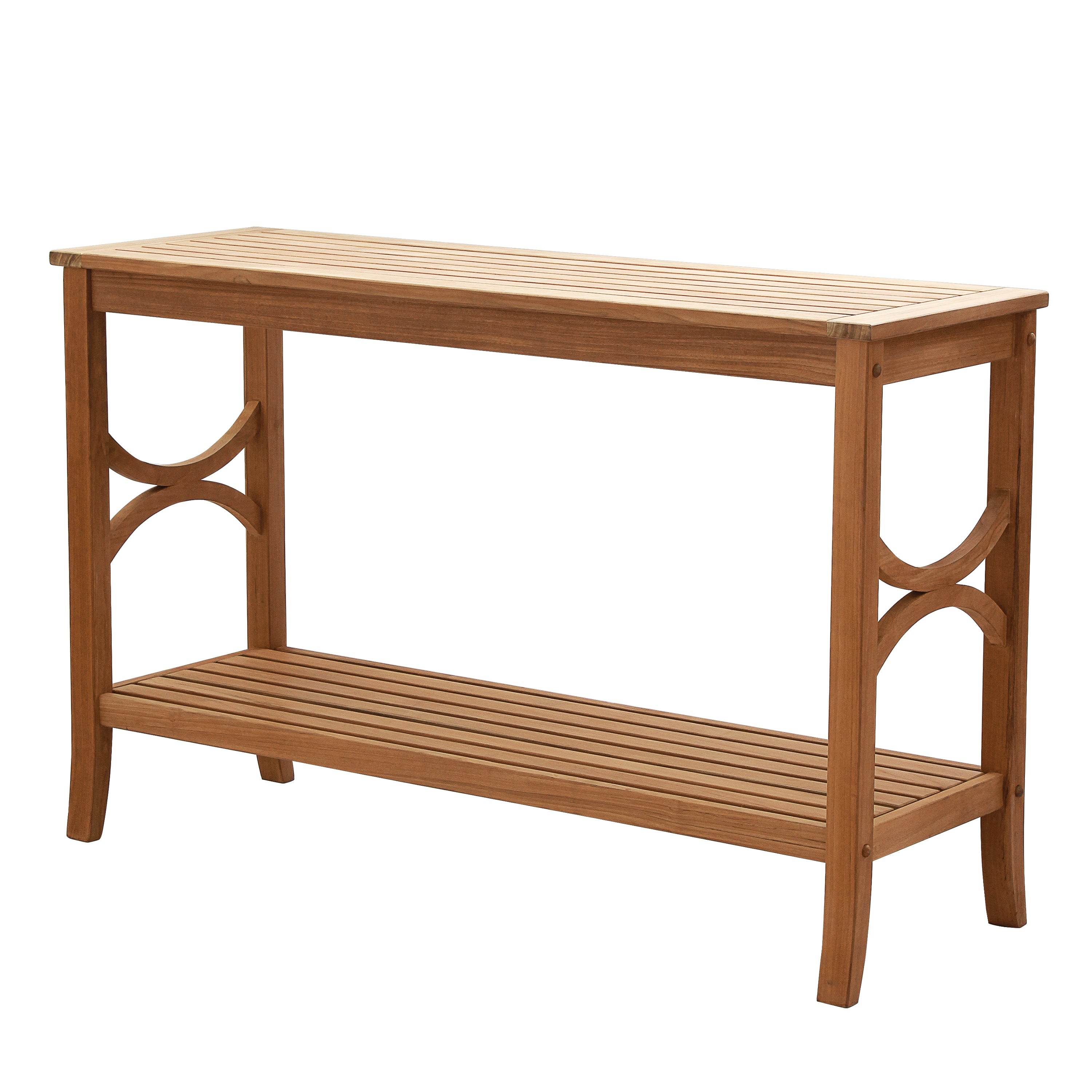 Abbington Teak Wood Outdoor Console Table - Image 10