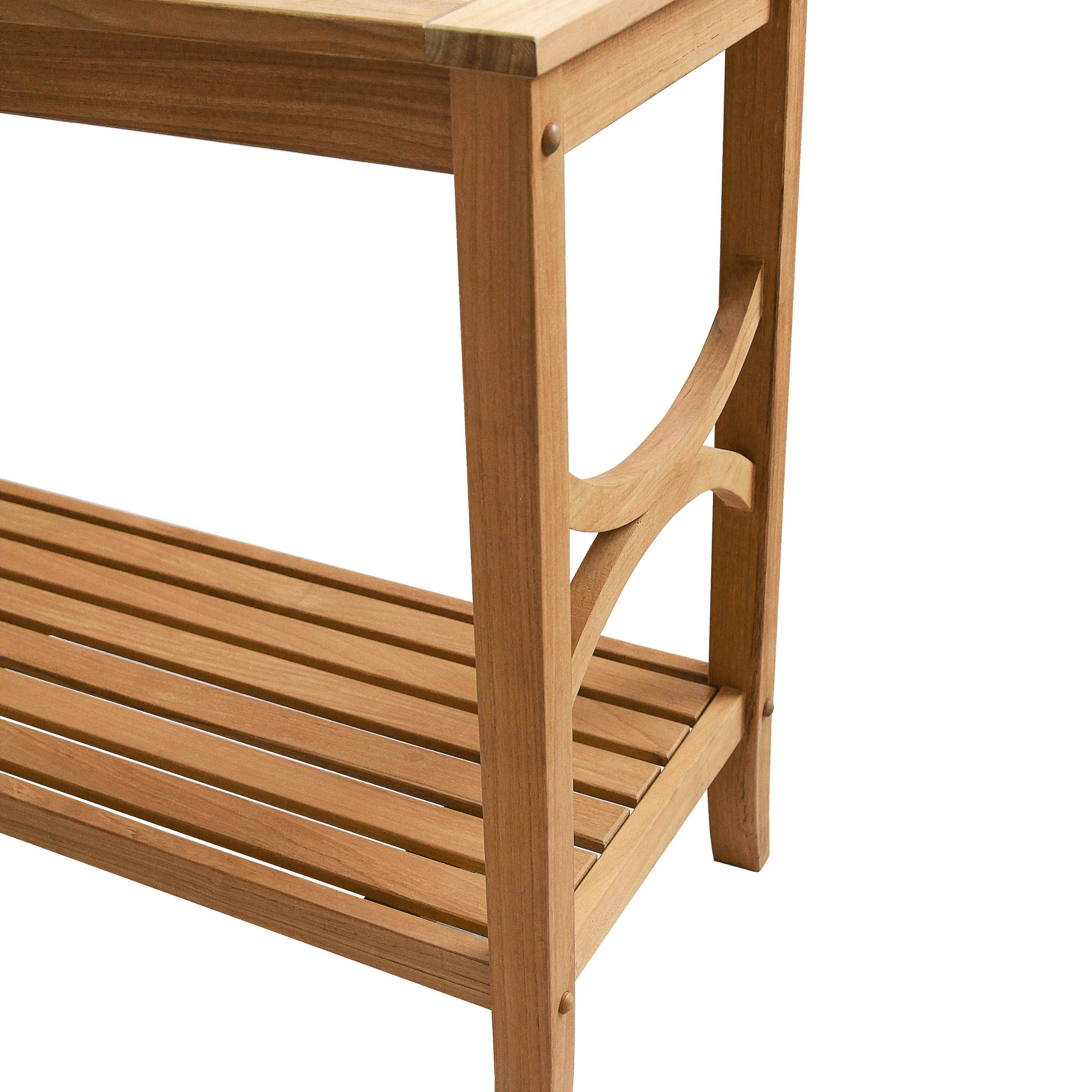 Abbington Teak Wood Outdoor Console Table - Image 8