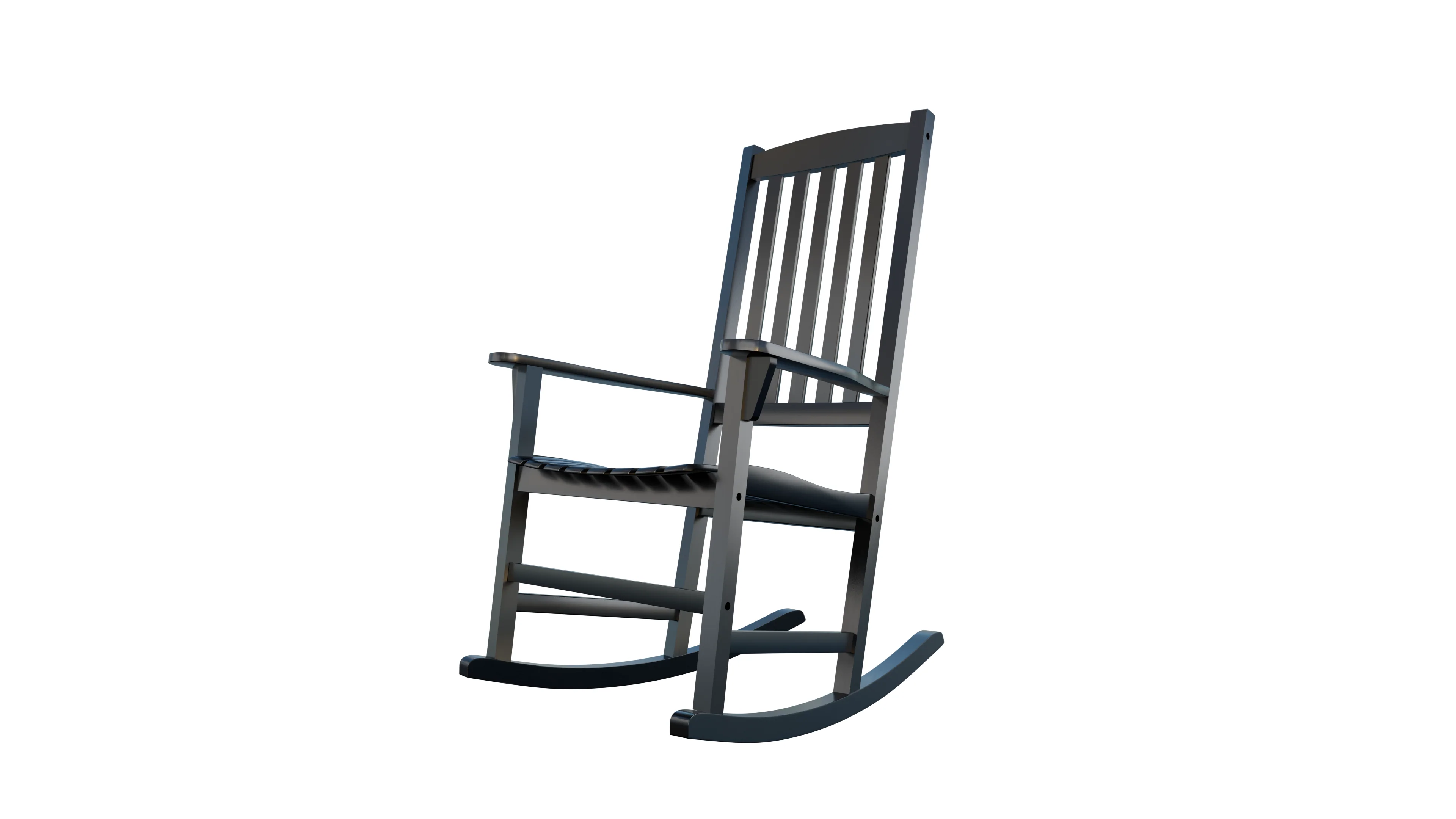 Alston 2 Piece Mahogany Wood Red Porch Rocking Chair - Image 9