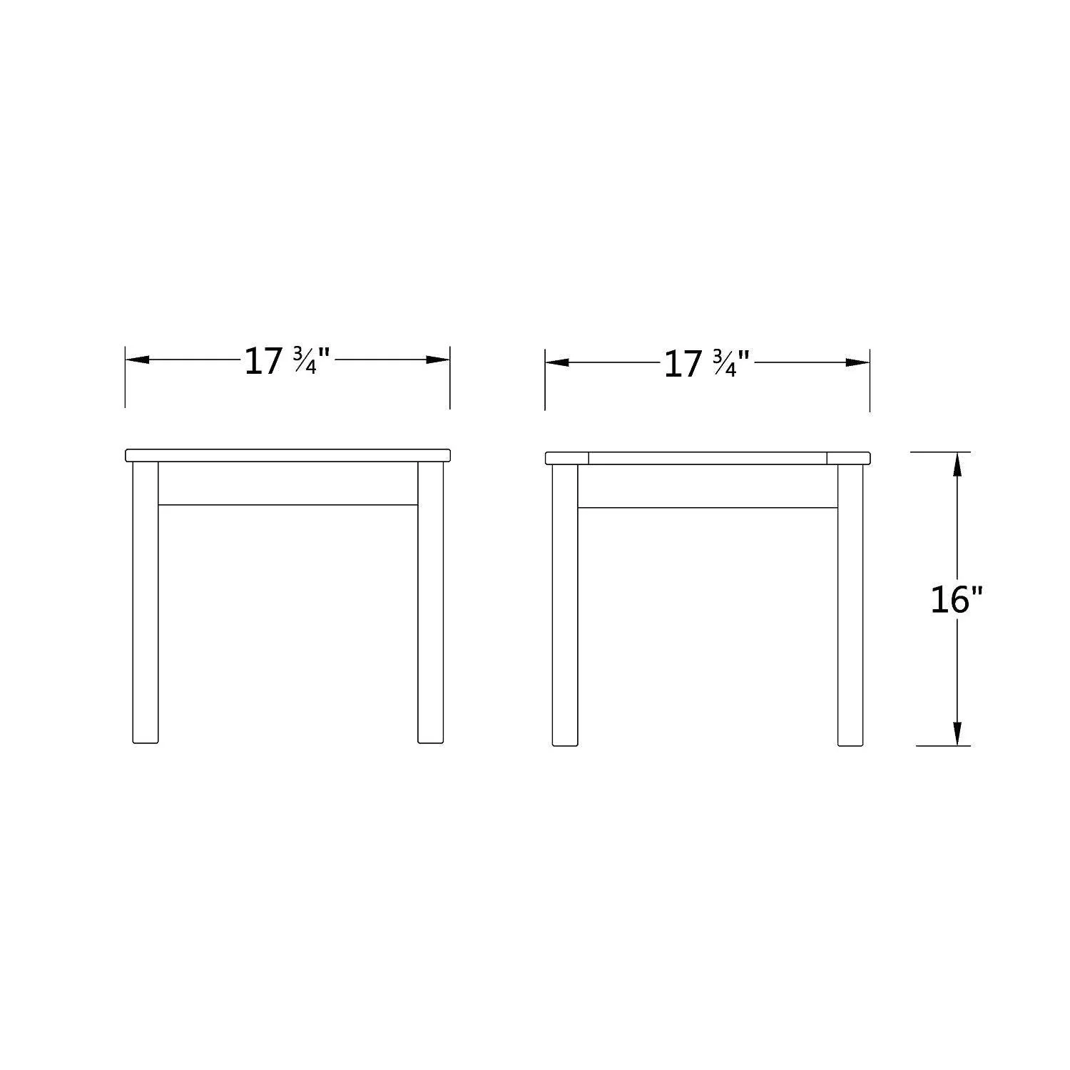 Alston Mahogany Wood Outdoor Black Side Table - Image 5