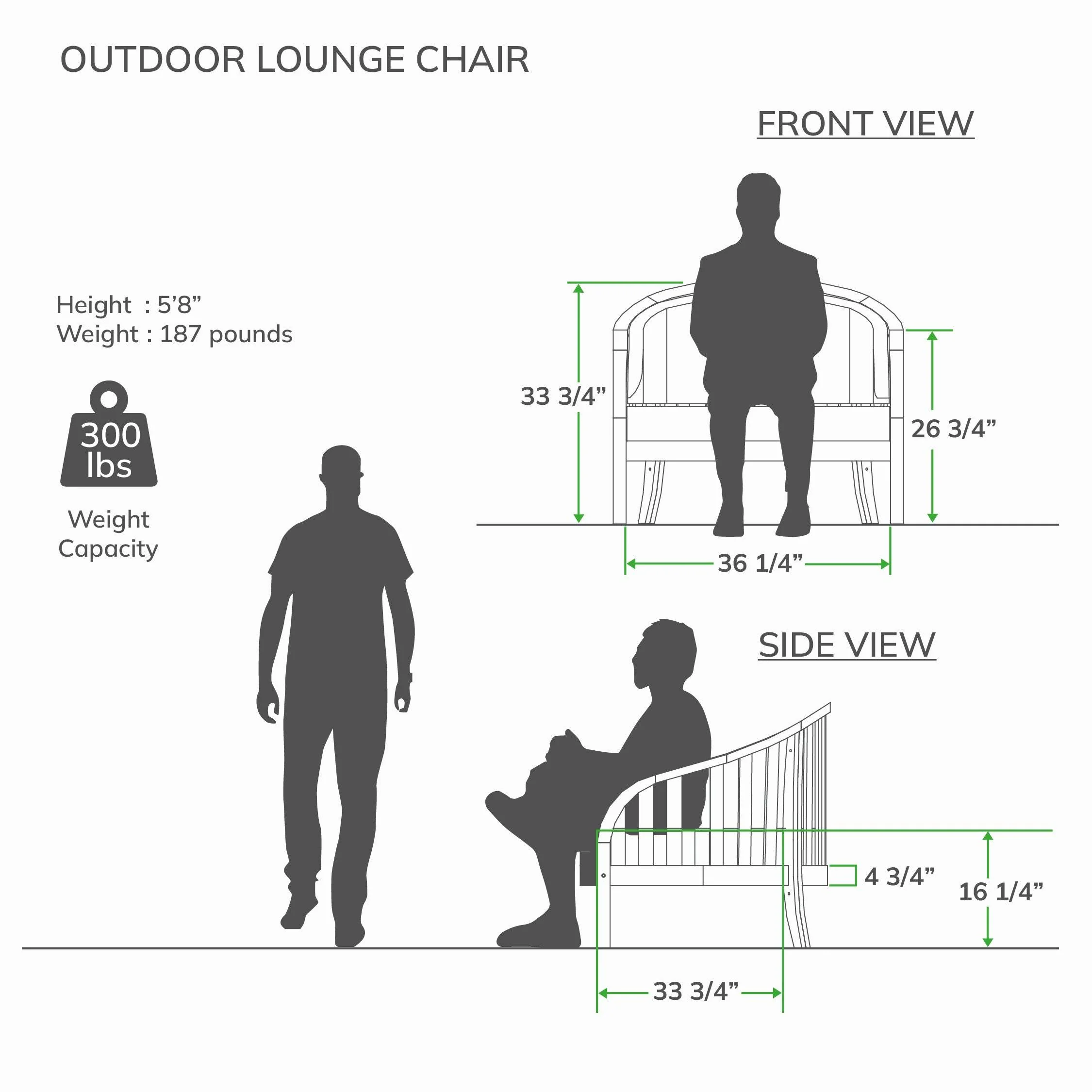 Bernese Teak Wood Outdoor Lounge Chair with Tan Cushion - Image 14