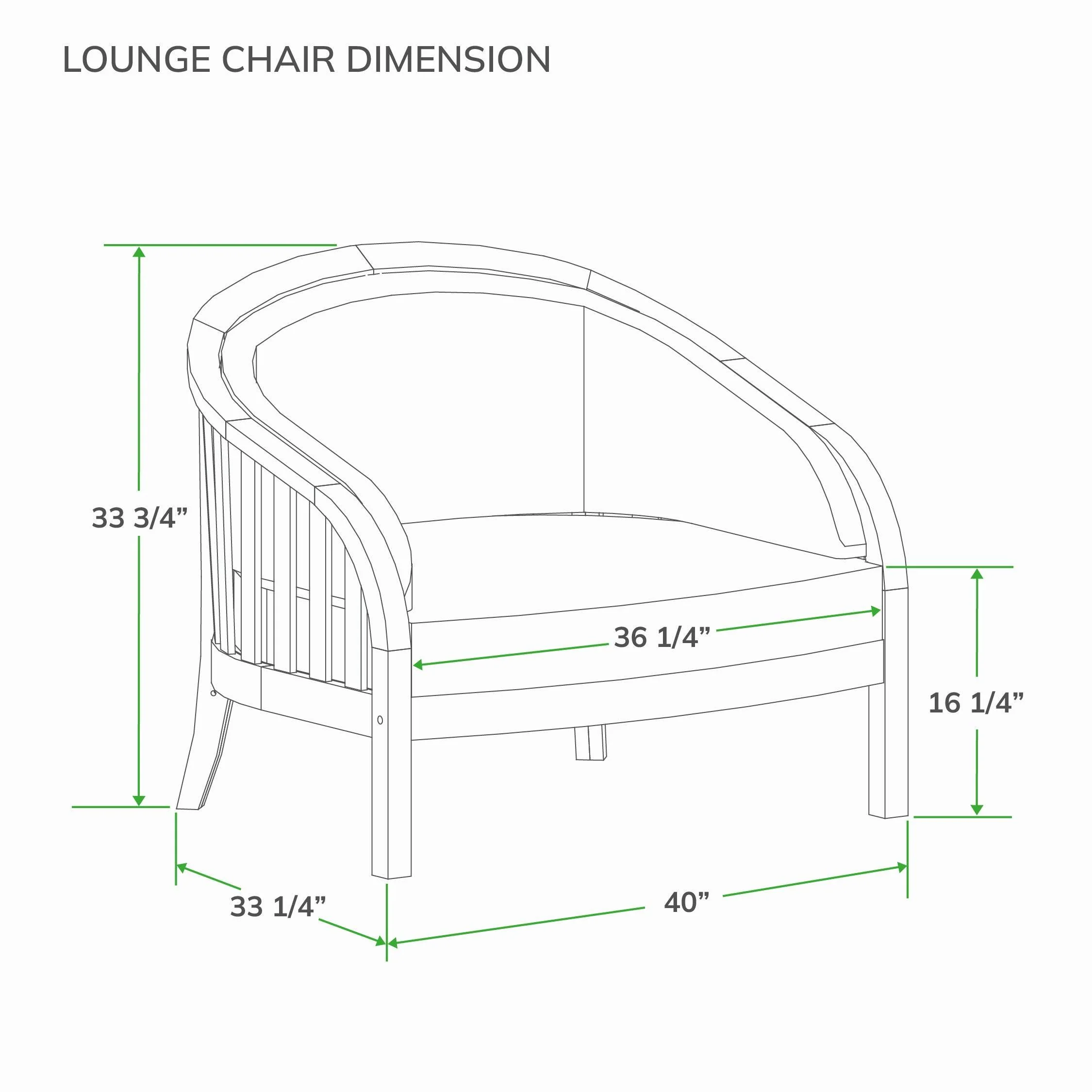 Bernese Teak Wood Outdoor Lounge Chair with Tan Cushion - Image 15