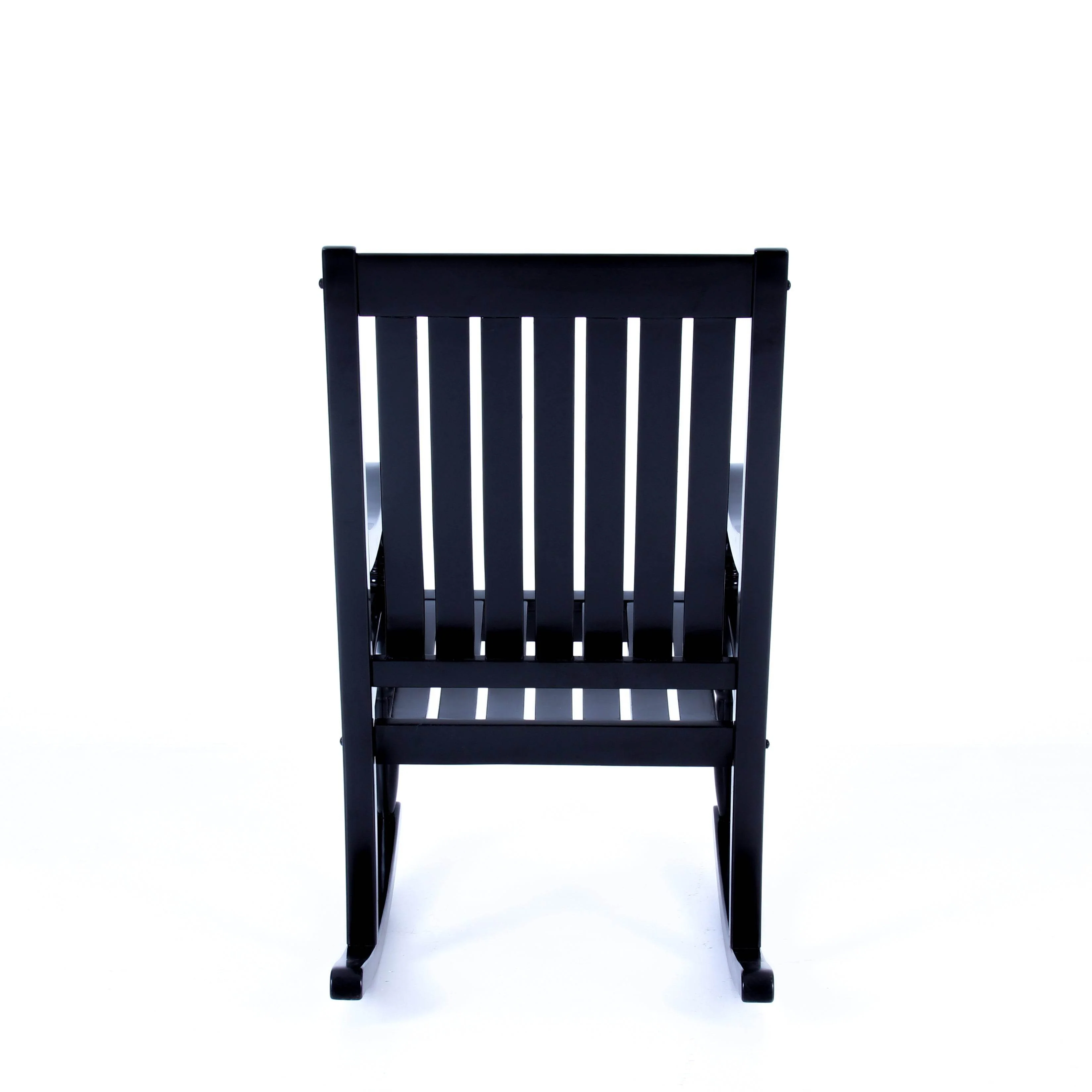 Bonn Mahogany Wood Black Oversized Porch Rocking Chair - Image 36