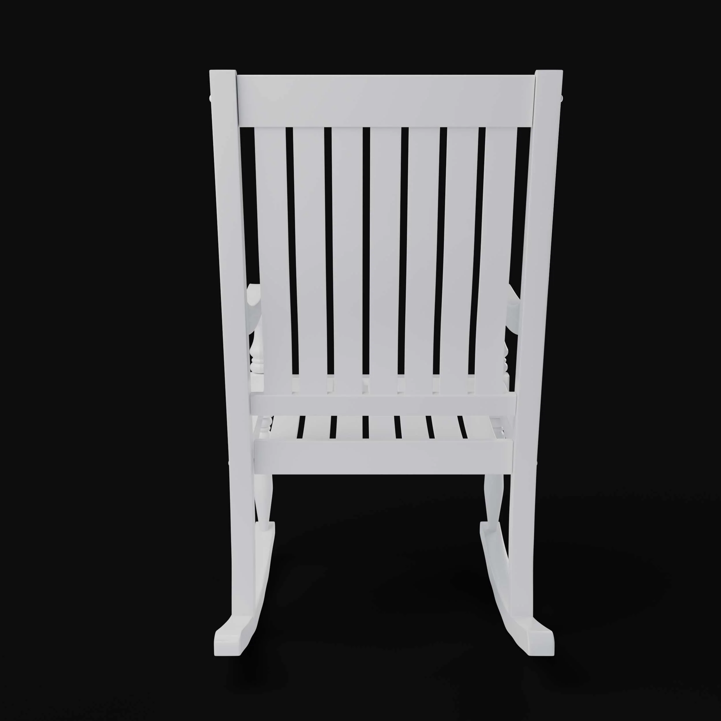 Bonn Mahogany Wood White Oversized Porch Rocking Chair - Image 33