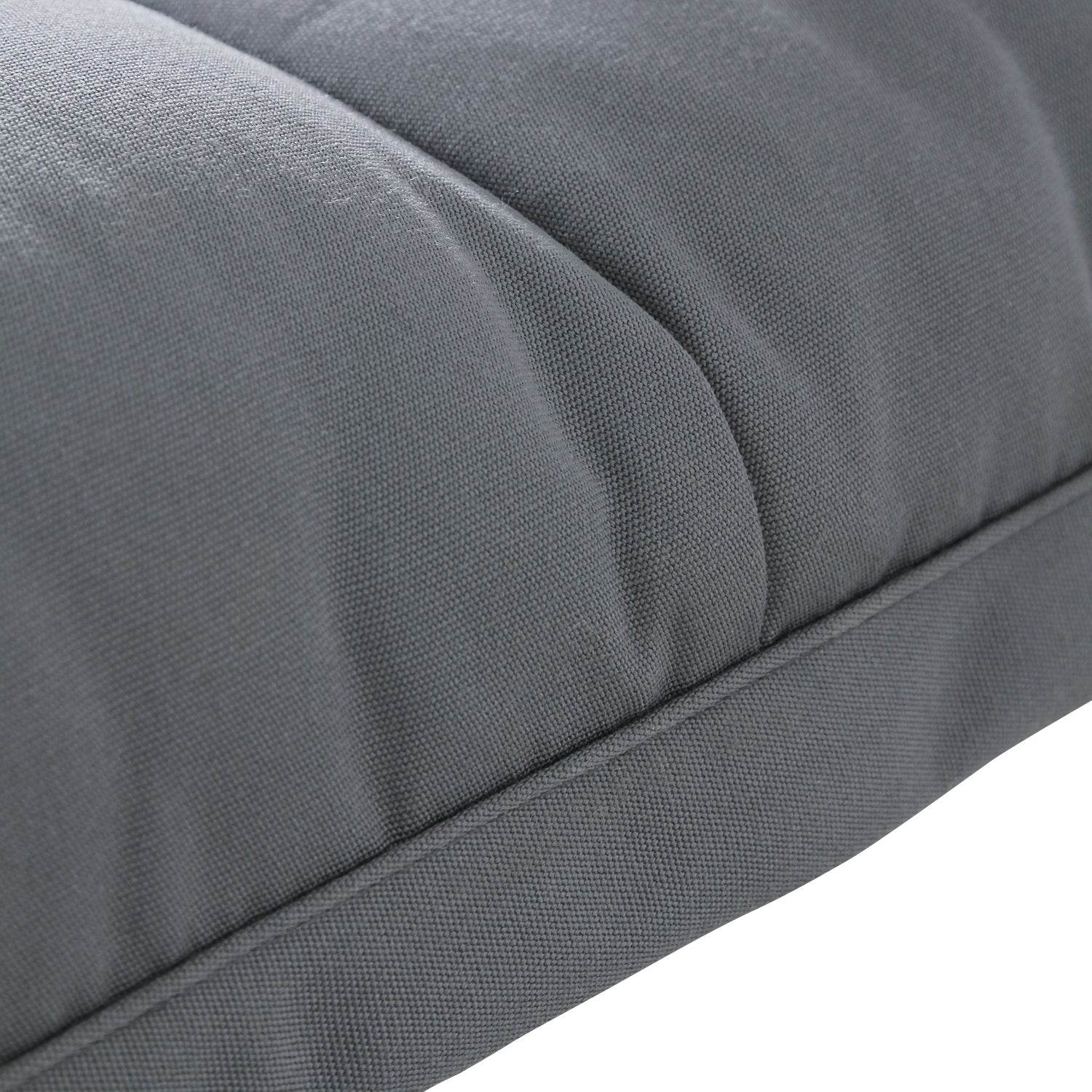 Carlota Gray Outdoor Cushion Slipcover Replacement for Seating of Outdoor Convertible Sofa Daybed - Image 4