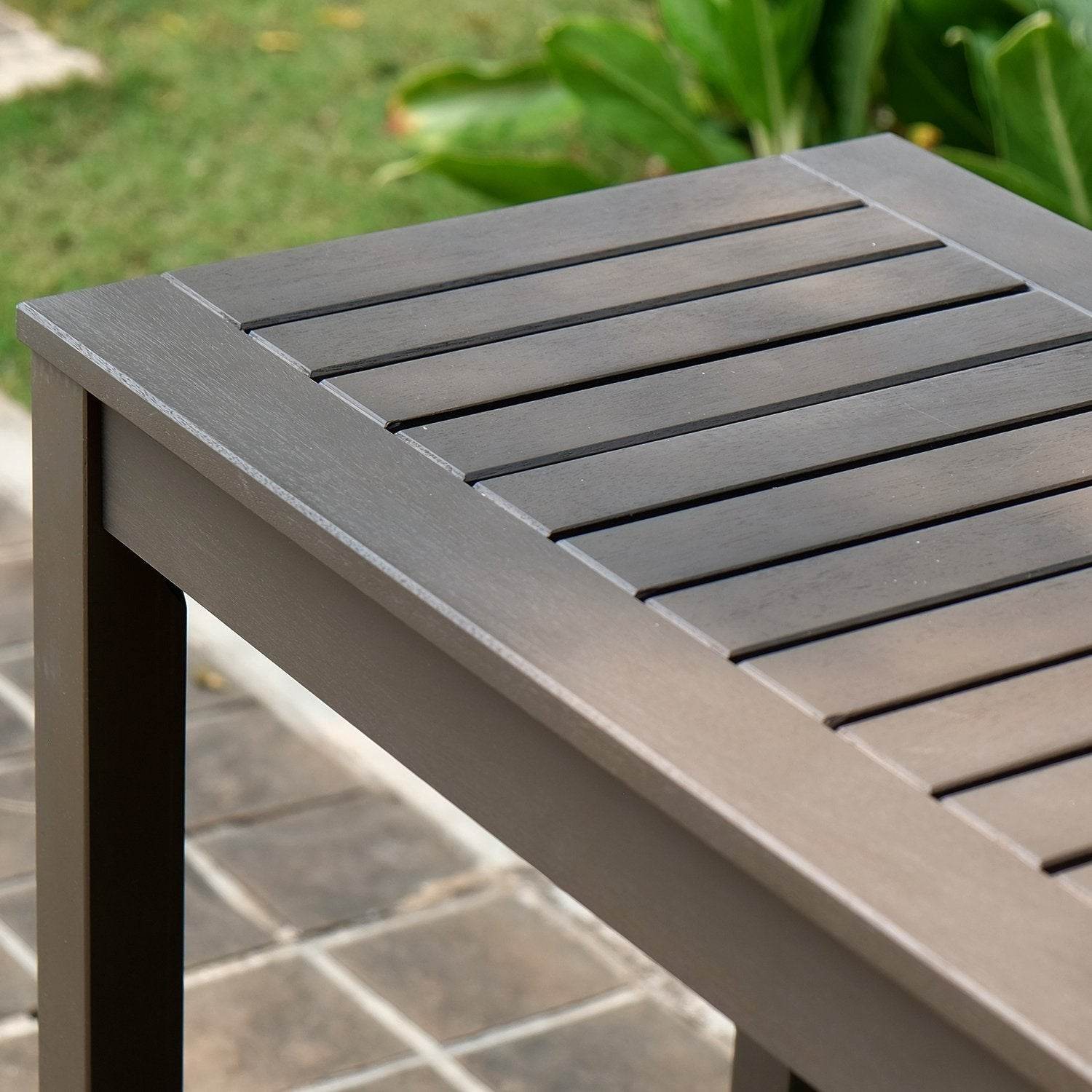 Carlota Mahogany Wood Outdoor Console Table - Image 8