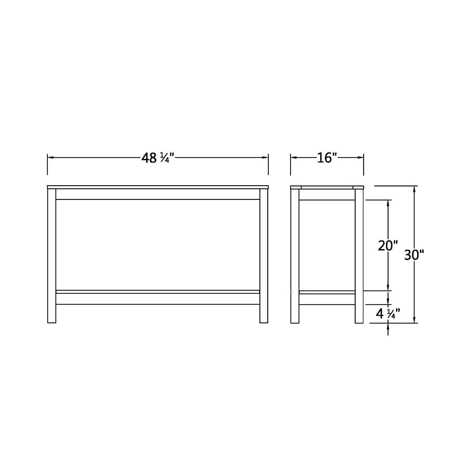 Carlota Mahogany Wood Outdoor Console Table - Image 9