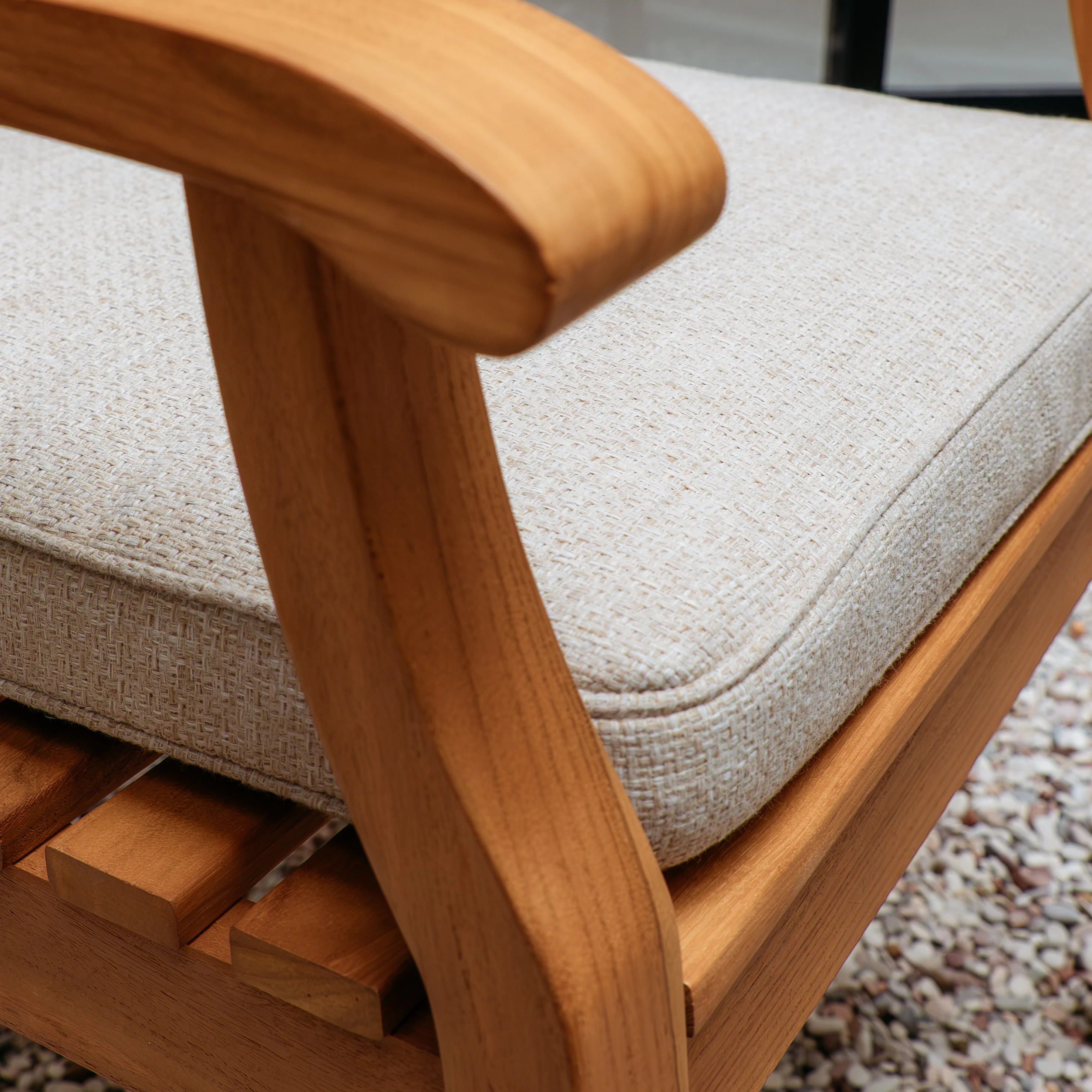 Carmel Teak Wood 2 Piece Outdoor Dining Chair - Image 7