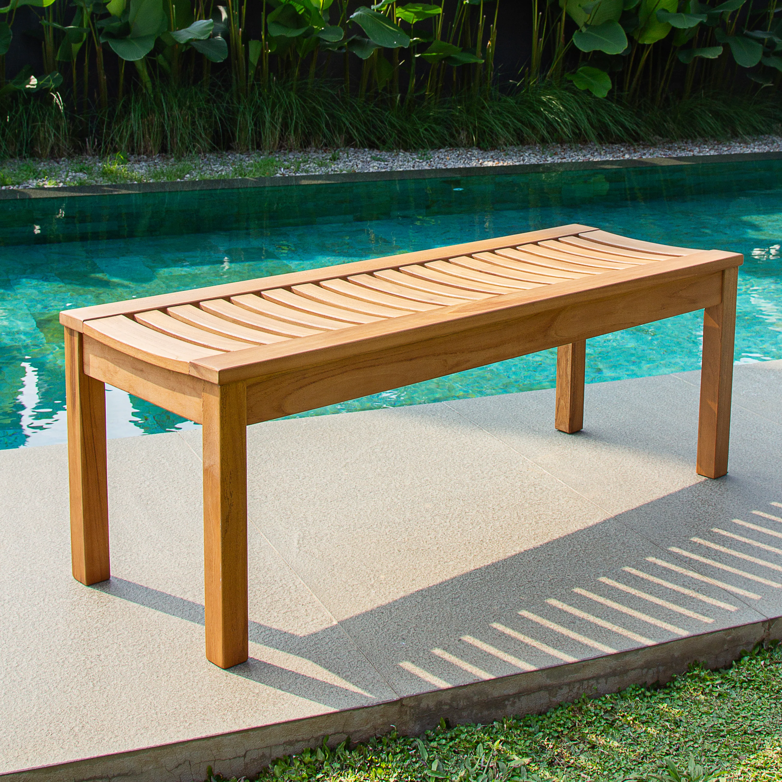 Carmel Teak Wood 6 Piece Outdoor Dining Set - Image 10