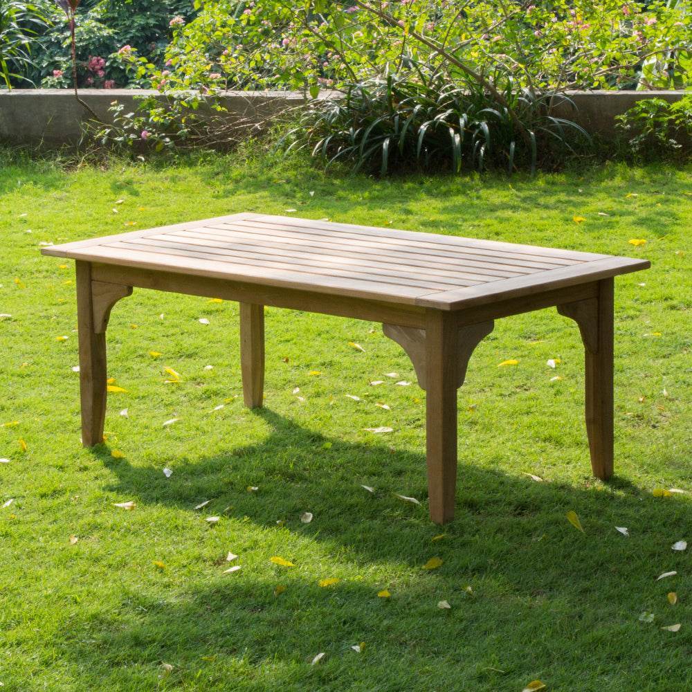 Caterina Teak Wood Outdoor Coffee Table - Image 3
