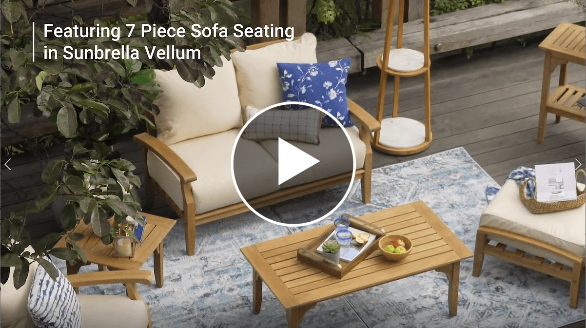 Caterina Teak Wood Outdoor Console Table - Image 5