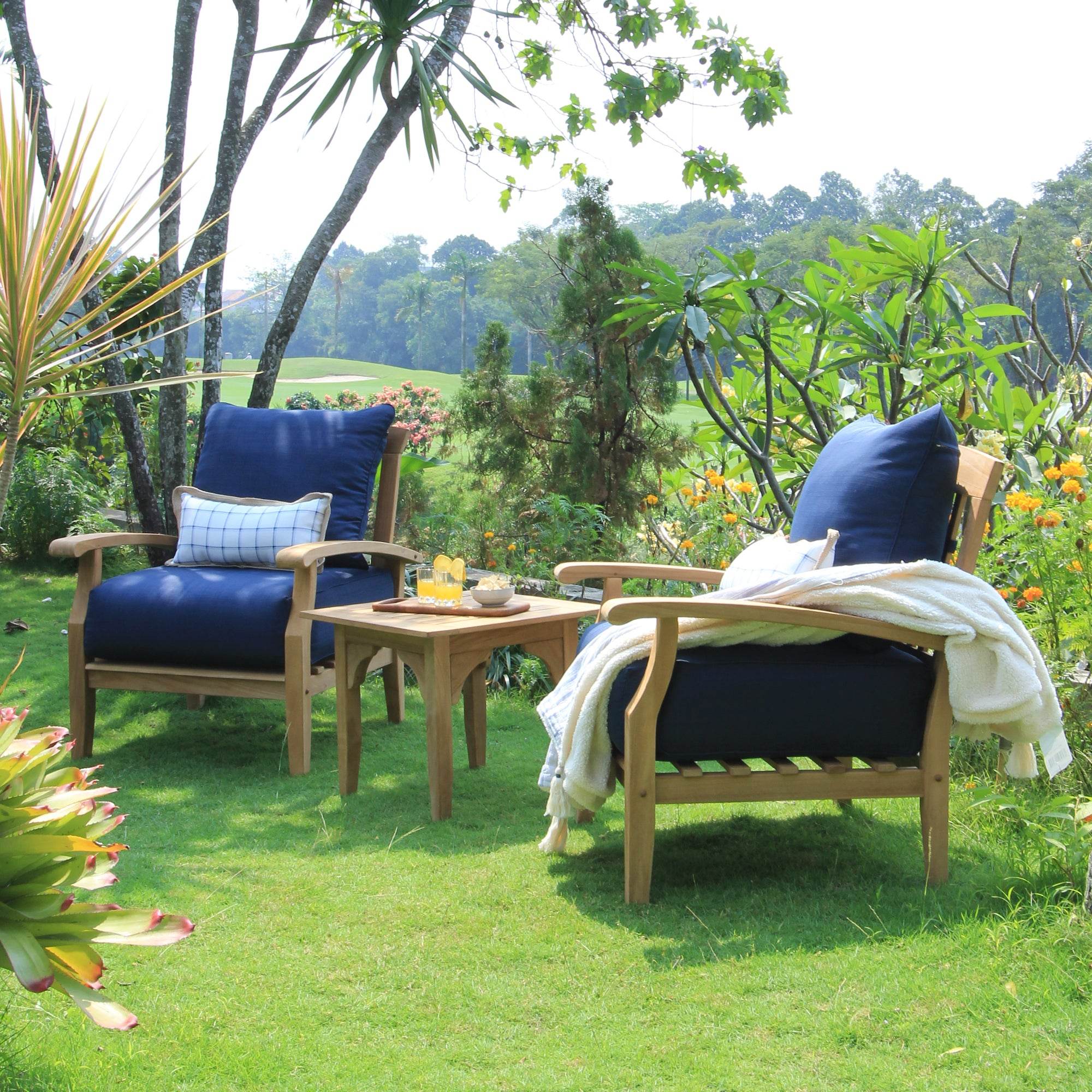 Caterina Teak Wood Outdoor Side Table - Image 8