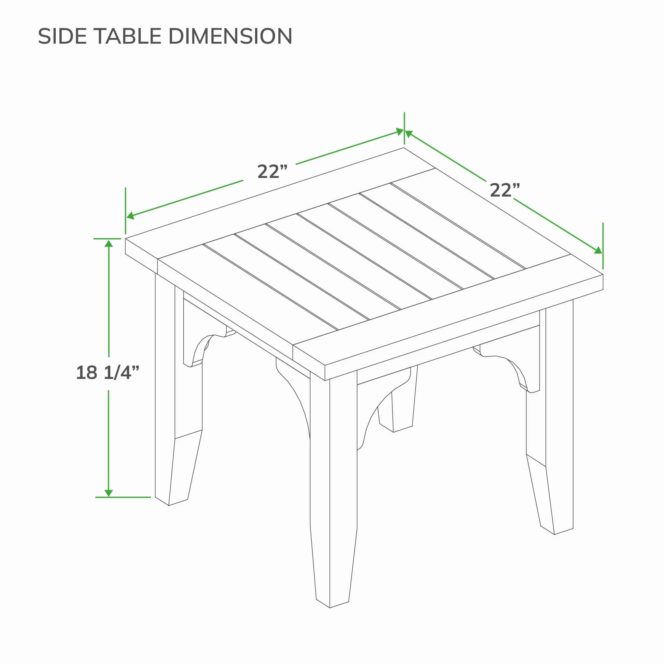 Caterina Weathered Teak Wood Outdoor Side Table - Image 8