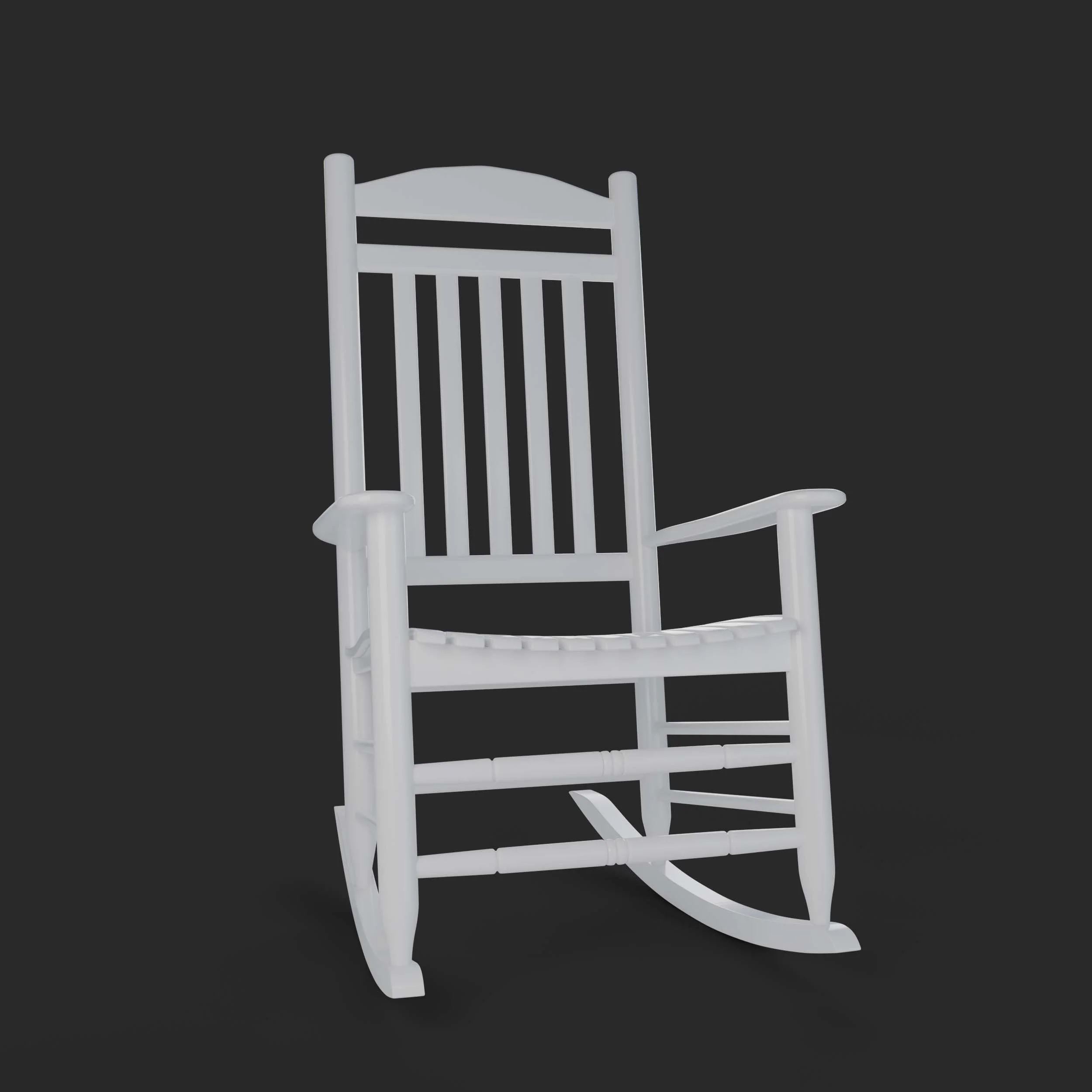 Denver 2 Piece Mahogany Wood White Porch Rocking Chair - Image 54