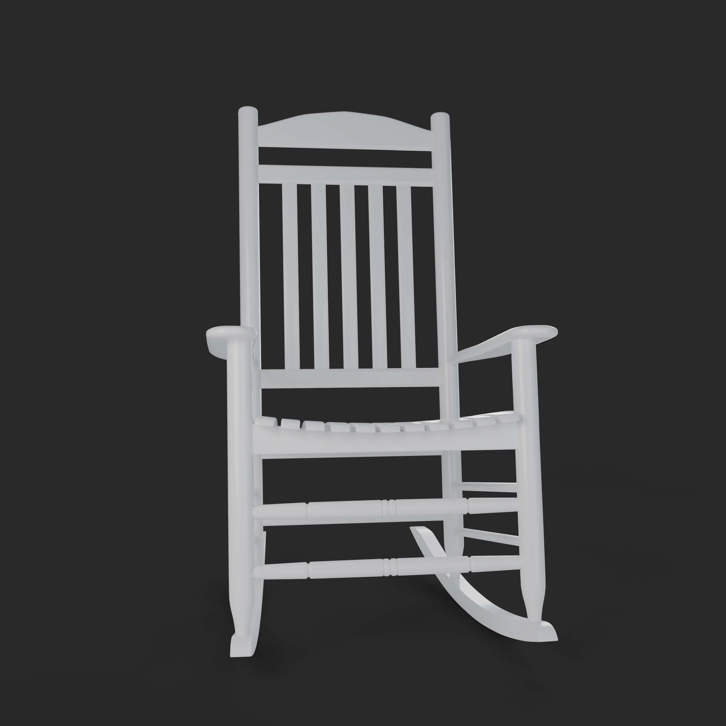 Denver 2 Piece Mahogany Wood White Porch Rocking Chair - Image 55