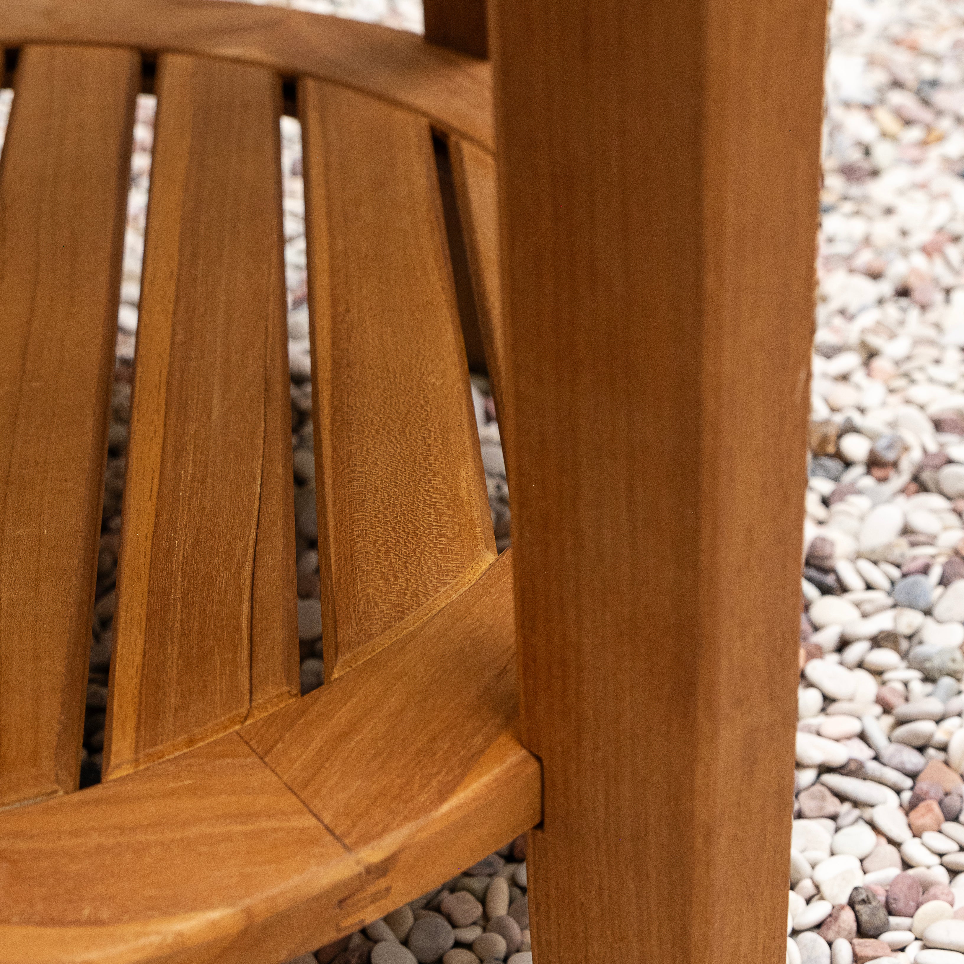 Dunham Teak Wood 3 Piece Outdoor Rocking Chair with Padded Woven Seat - Image 12
