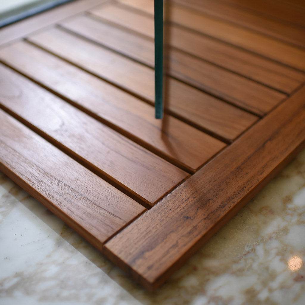 Dussi Teak Wood Shower Mat - Image 6