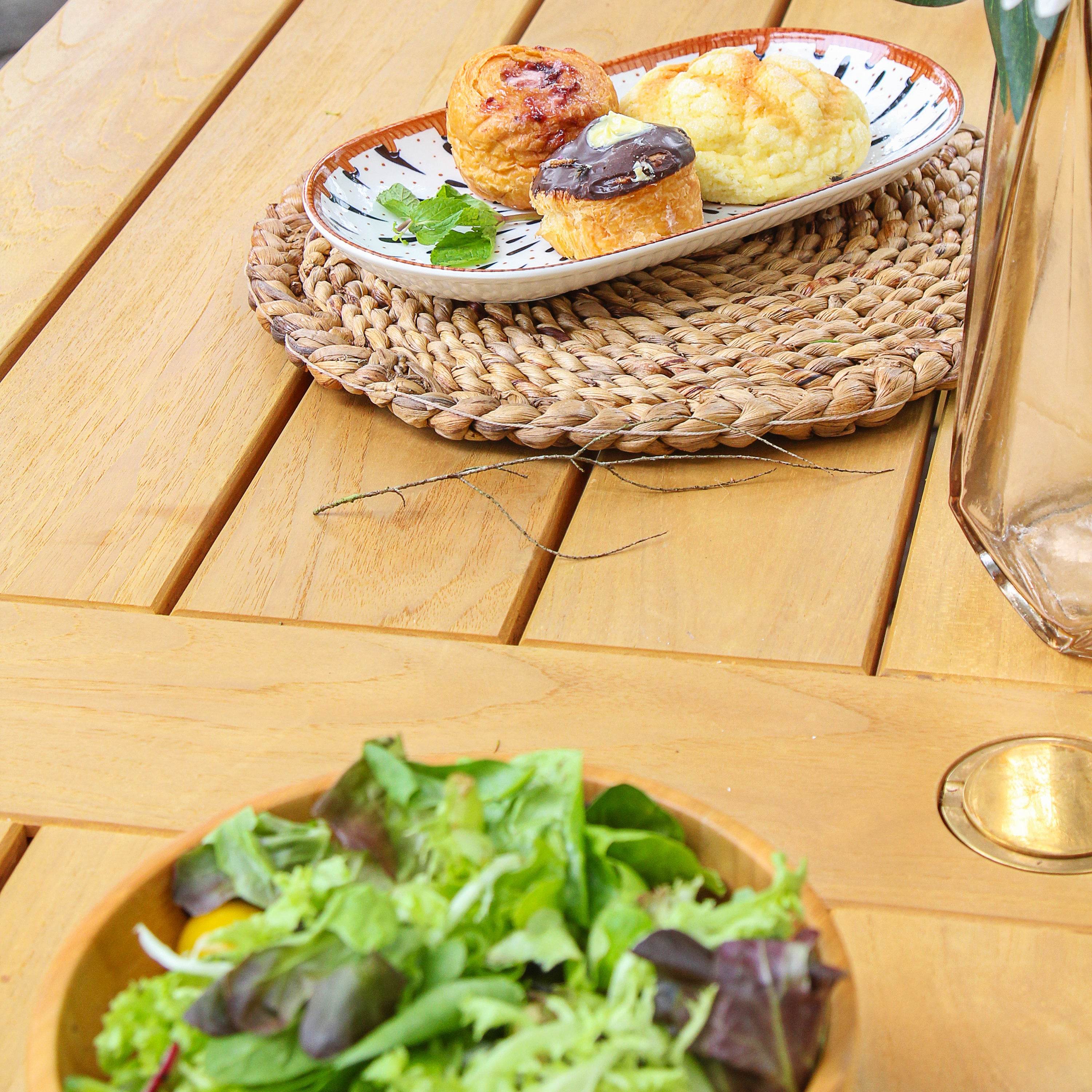 Eden Teak Wood Outdoor Dining Table - Image 8