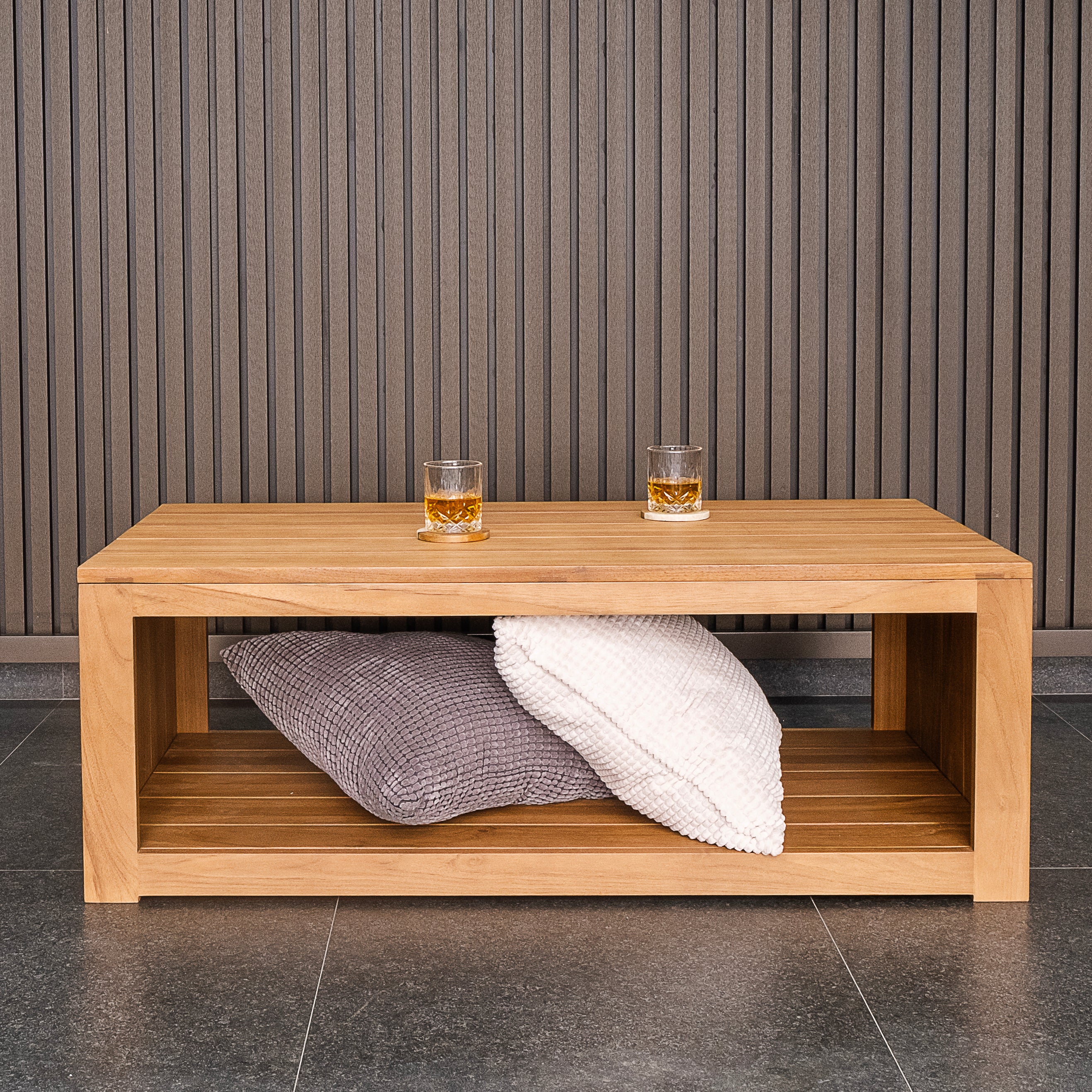 Hans Teak Wood Outdoor Coffee Table - Image 5