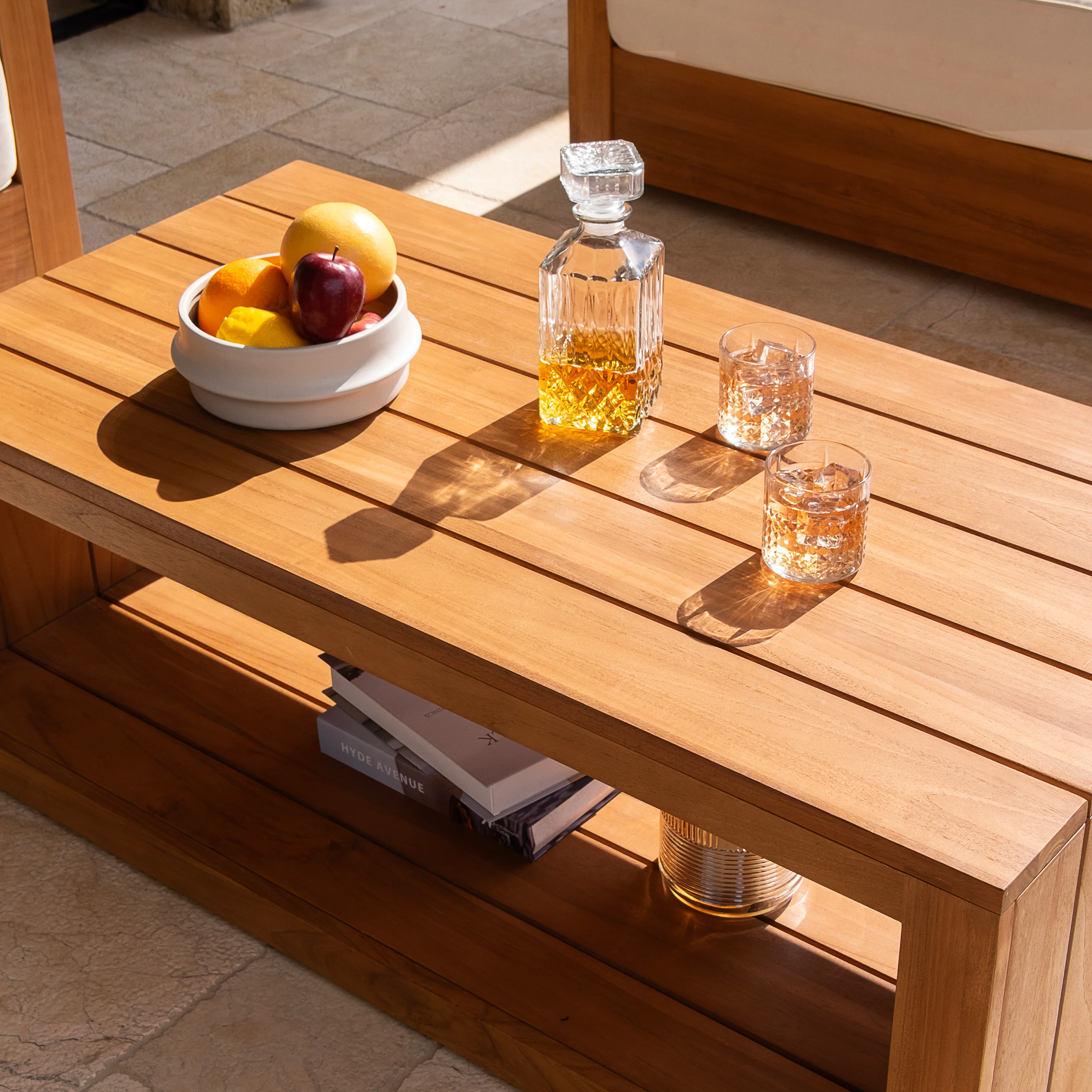 Hans Teak Wood Outdoor Coffee Table - Image 6