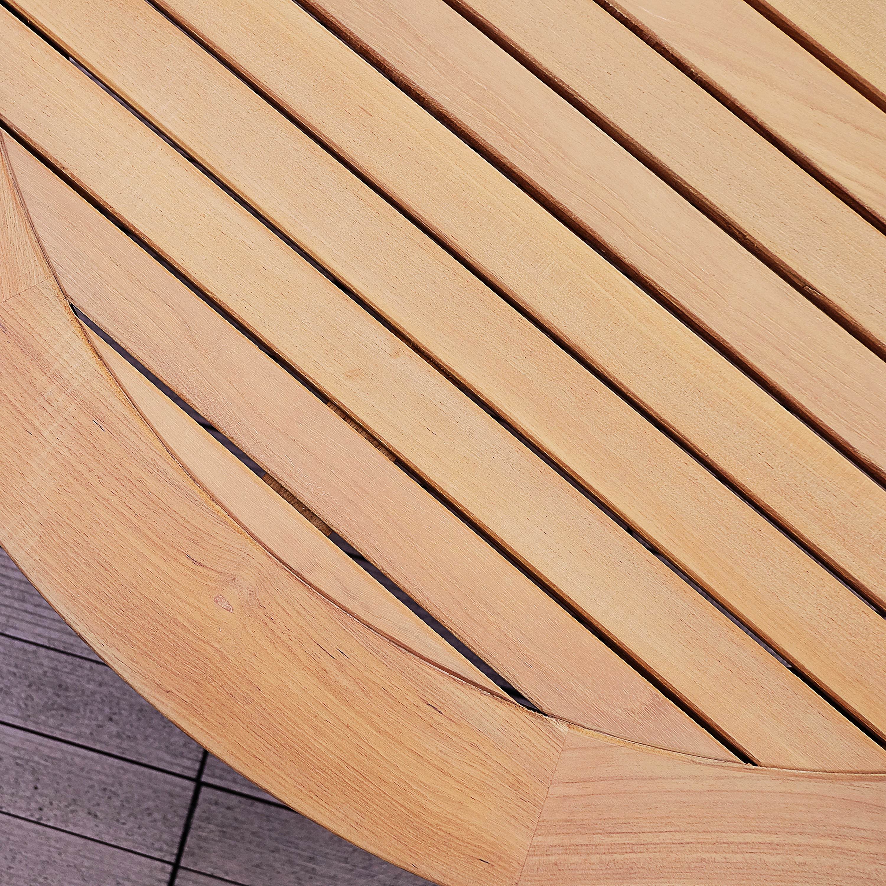Harper Teak Wood Outdoor 4 Piece Conversation Set with Gray Cushion - Image 19