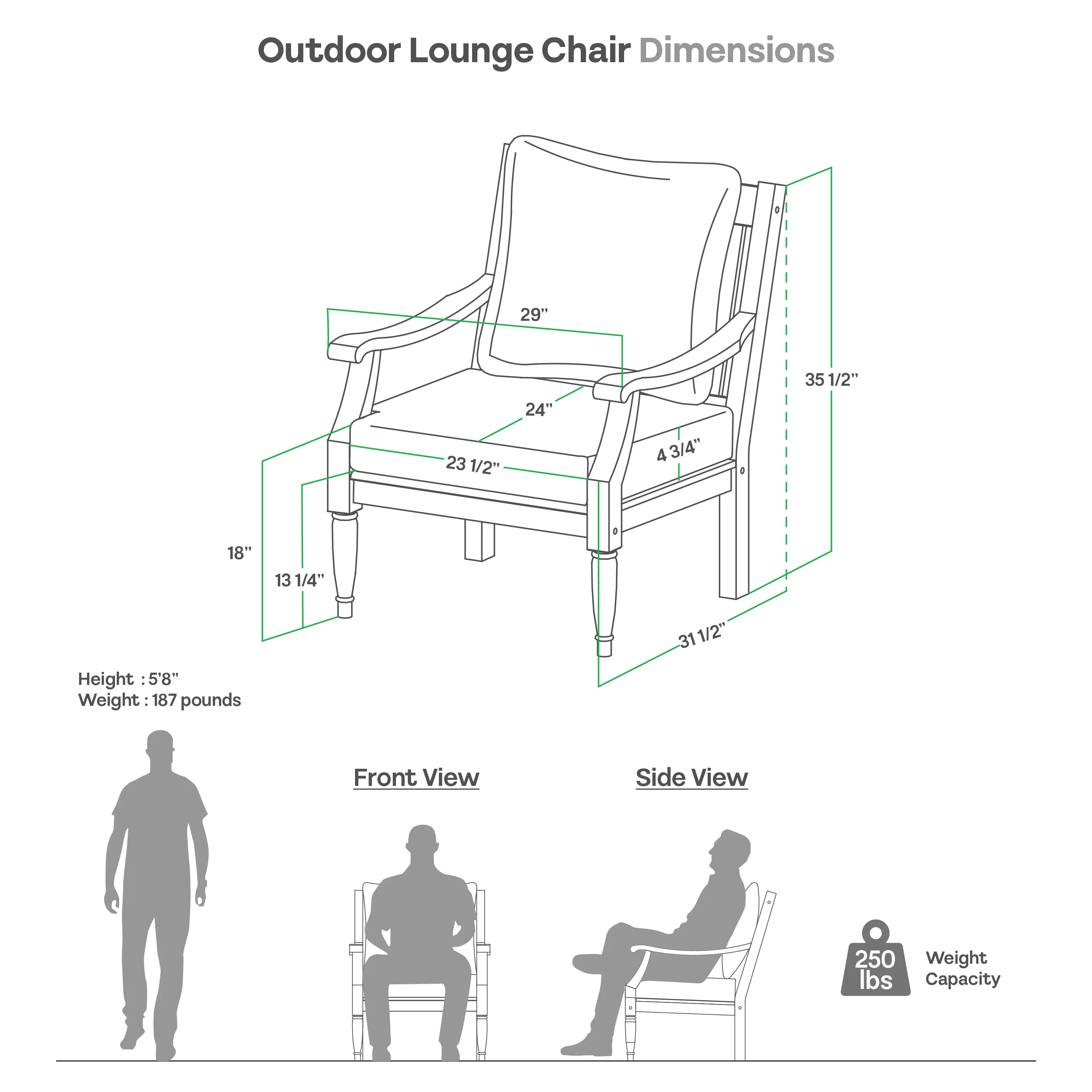 Livingston Teak Wood 3 Piece Patio Conversation Set with Beige Cushion - Image 14