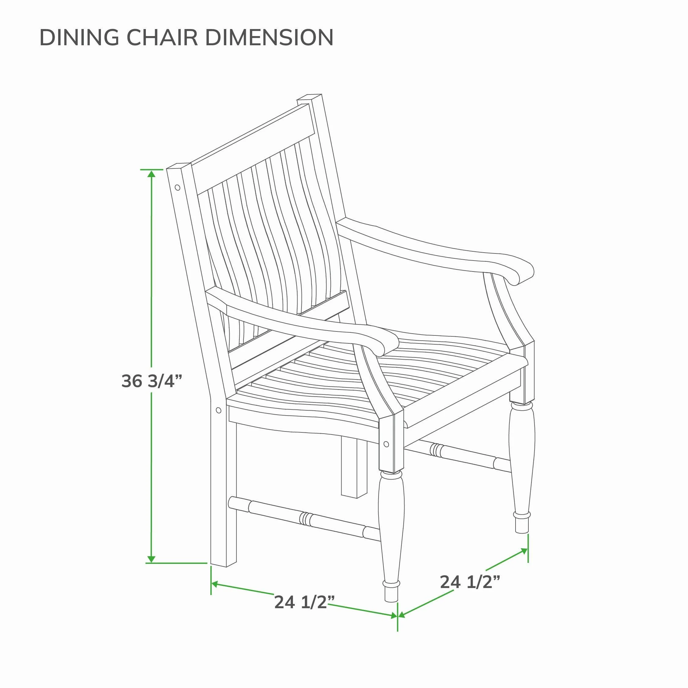 Livingston Teak Wood 5 Pieces Outdoor Dining Set - Image 15