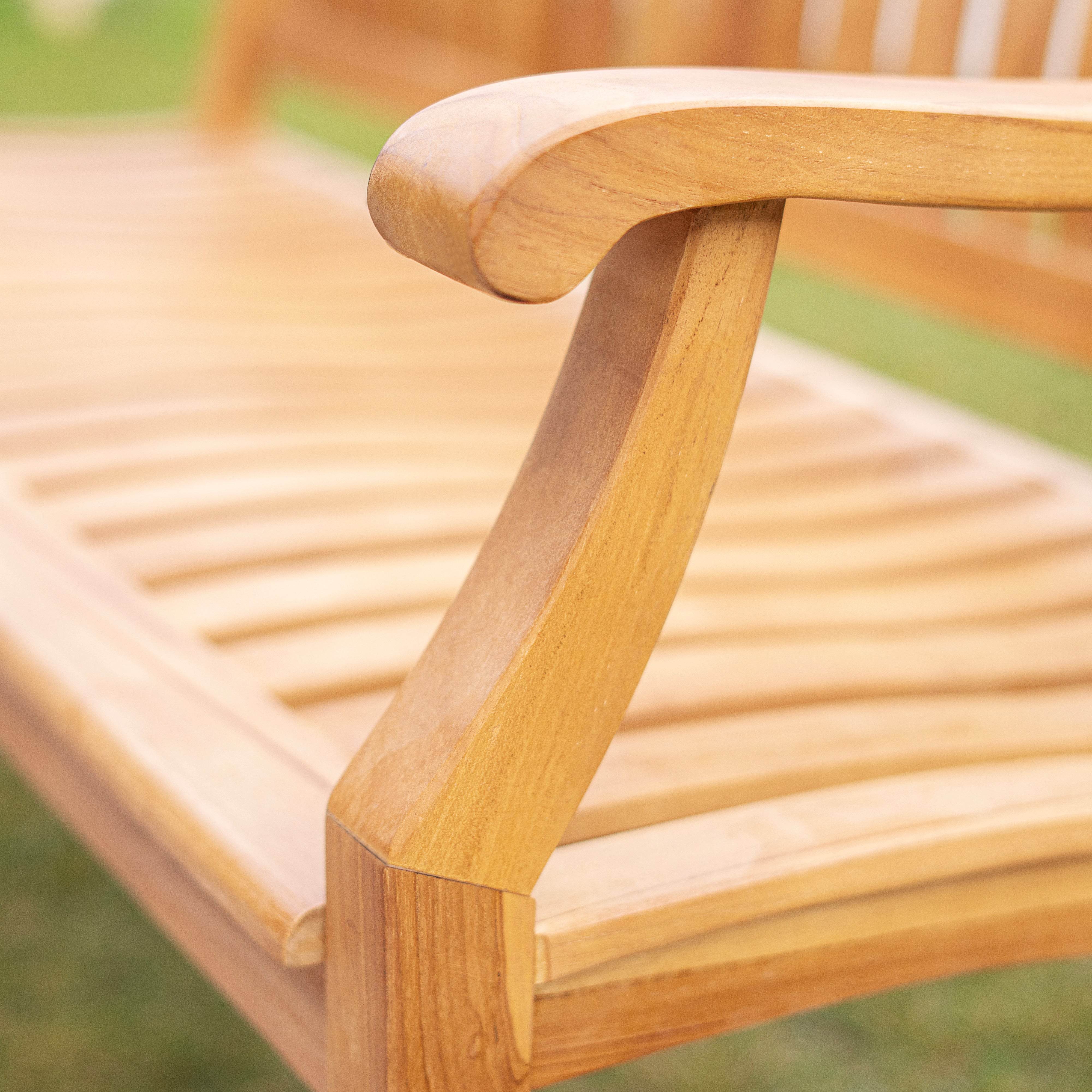 Livingston Teak Wood Outdoor Bench - Image 10