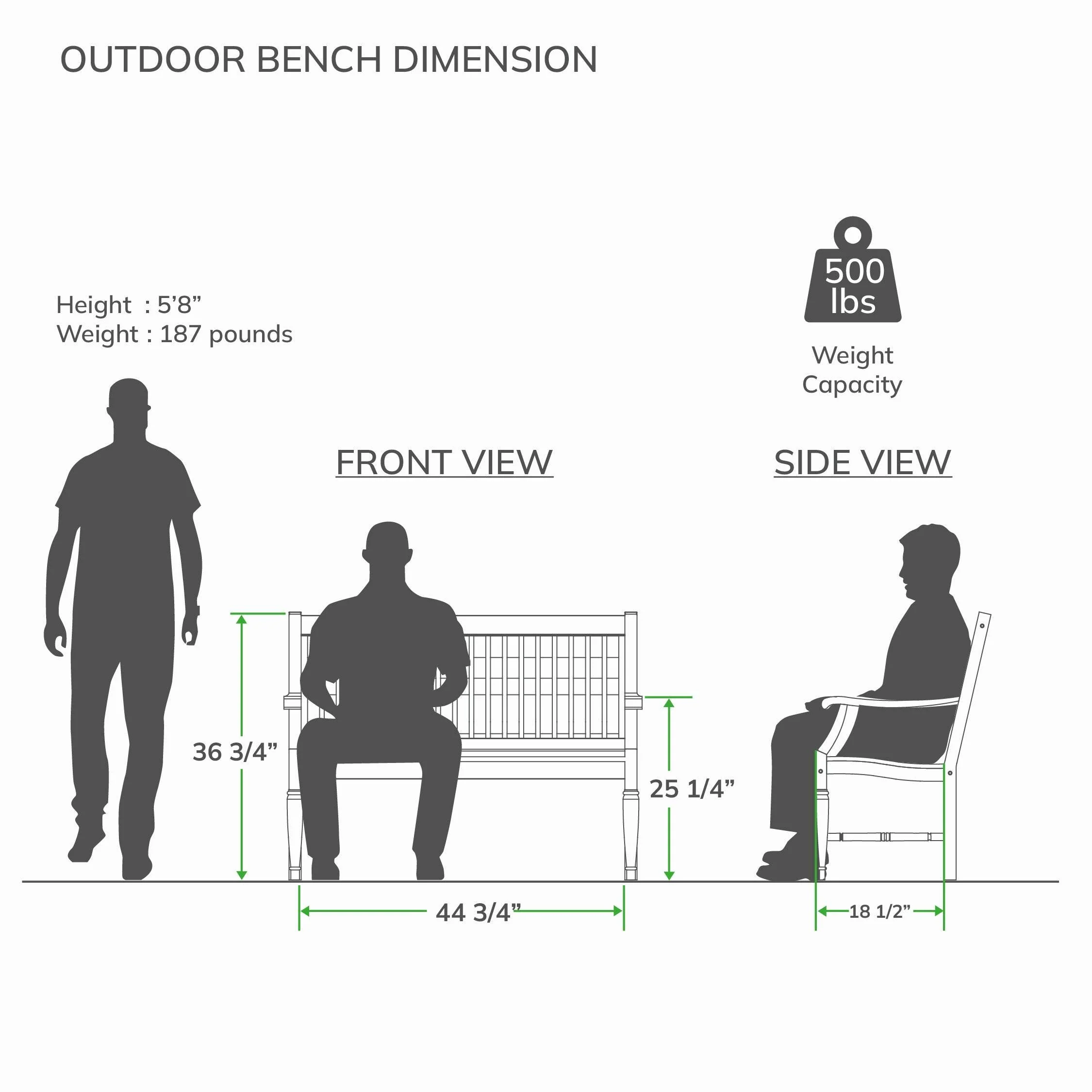 Livingston Teak Wood Outdoor Bench - Image 12