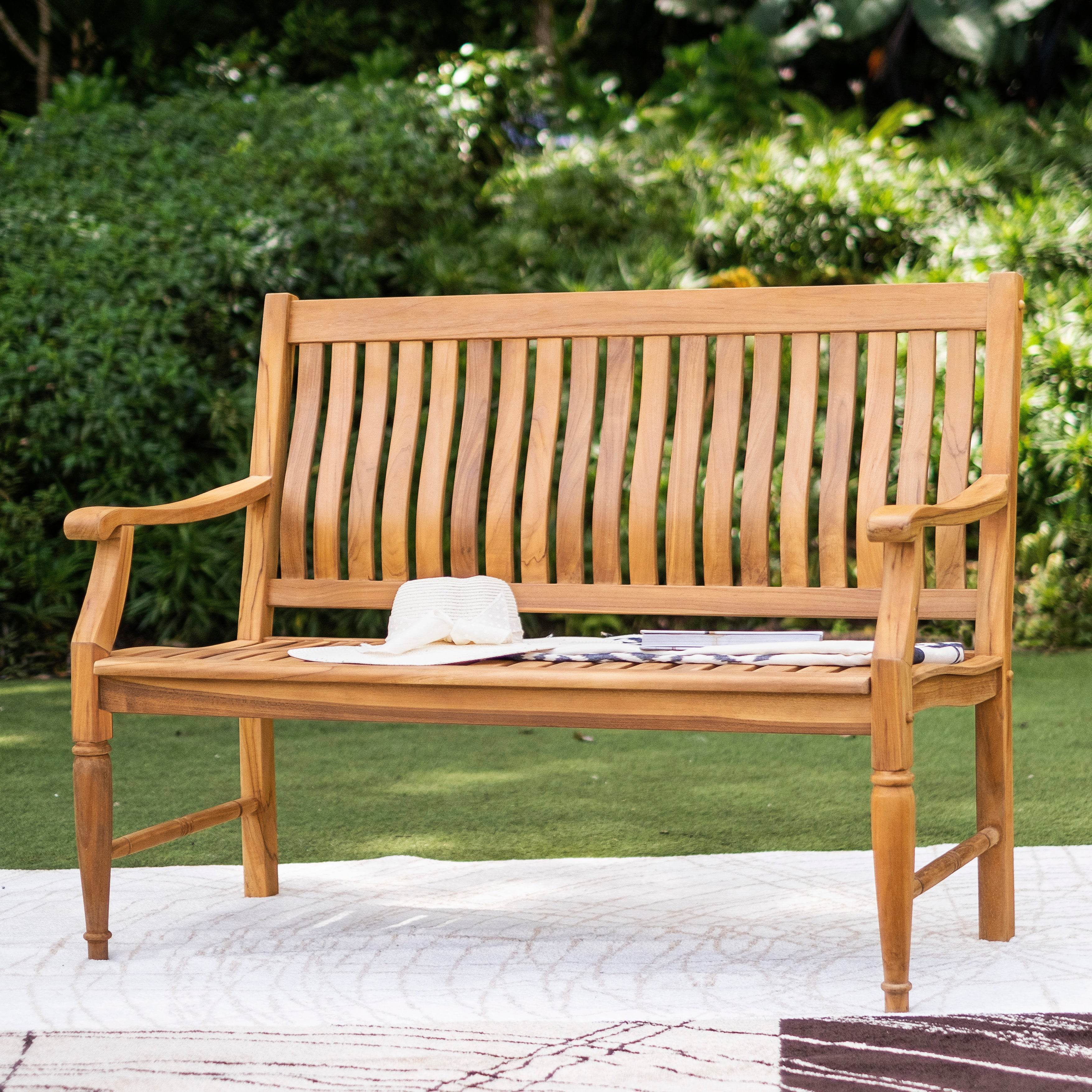 Livingston Teak Wood 6 Pieces Outdoor Dining Set - Image 8