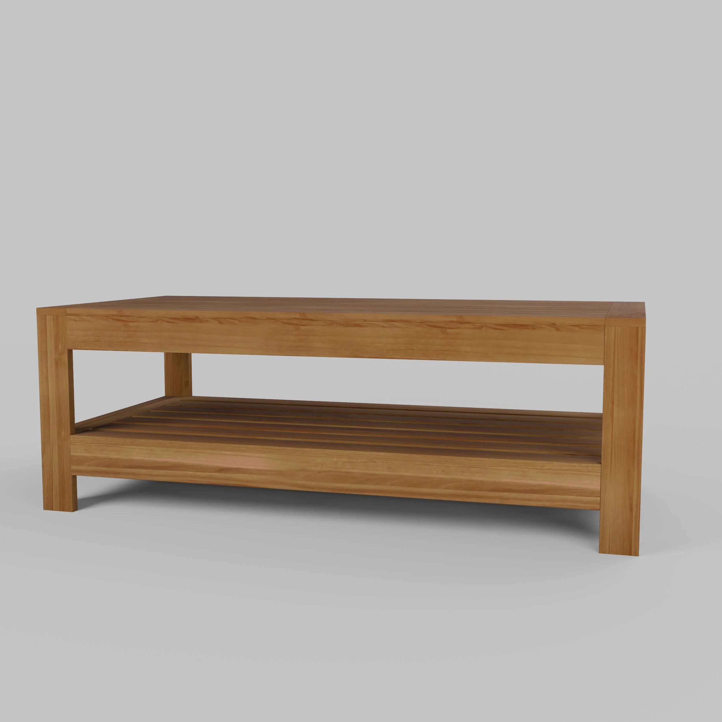 Logan Teak Wood Outdoor Coffee Table - Image 15