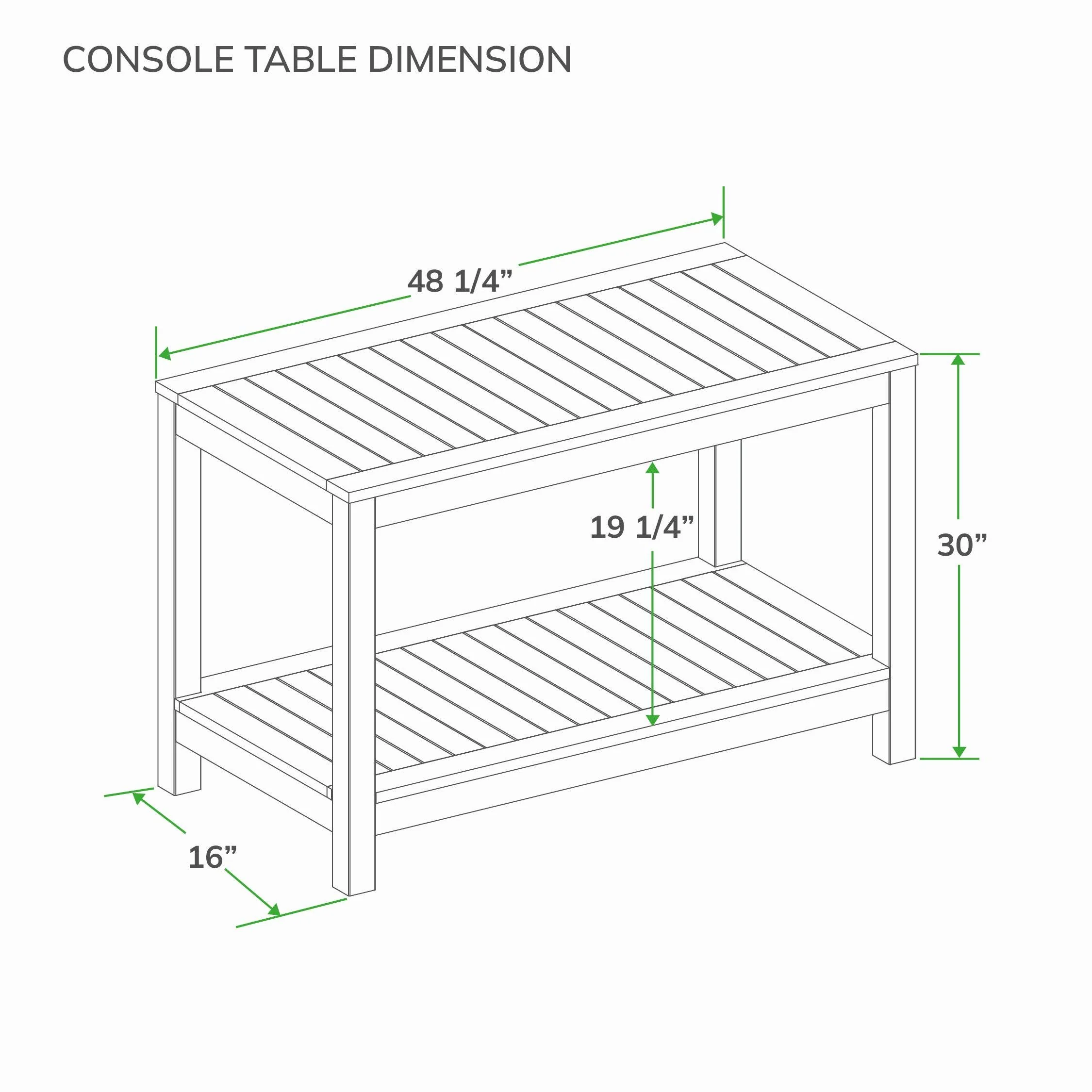 Logan Teak Wood Outdoor Console Table - Image 11