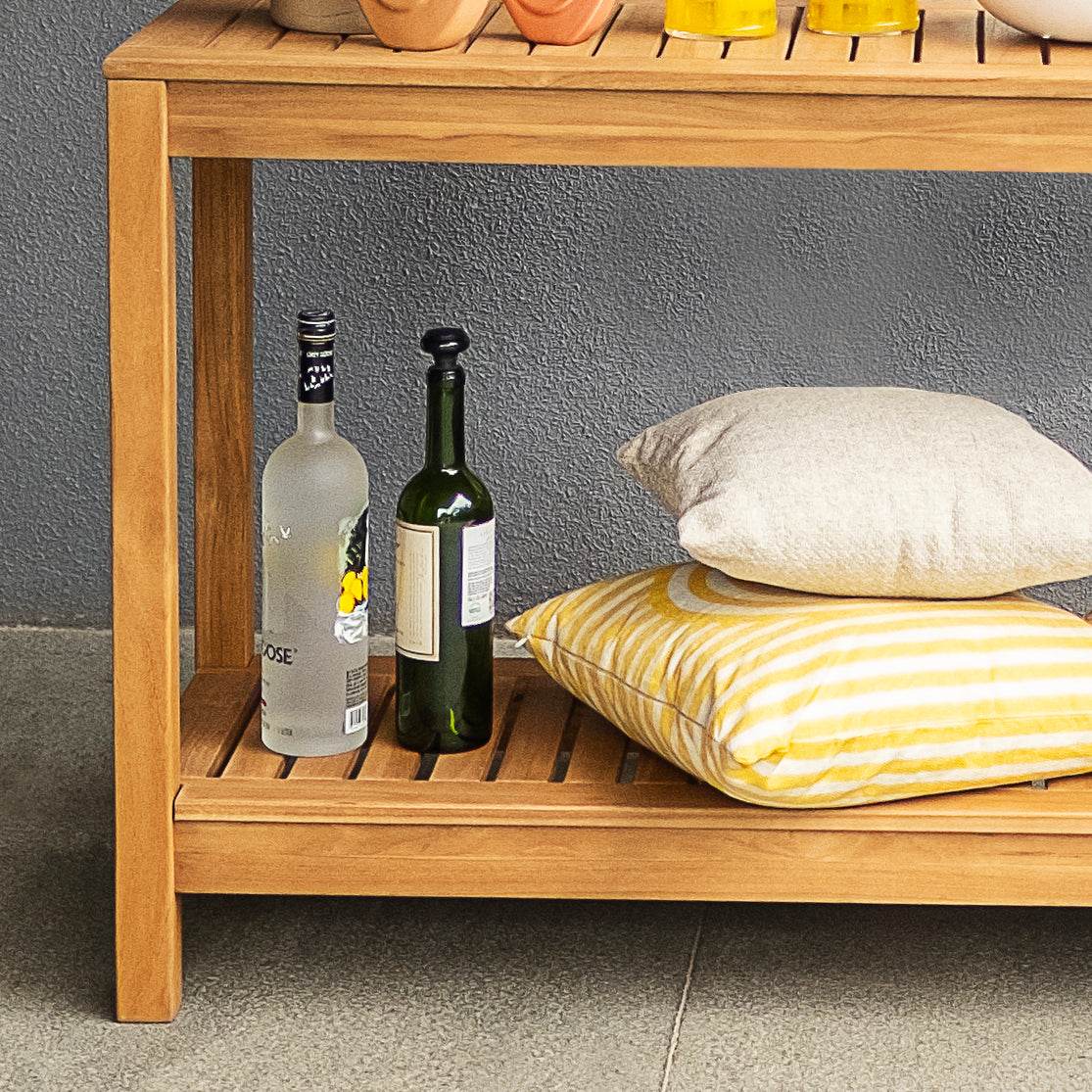 Logan Teak Wood Outdoor Console Table - Image 8