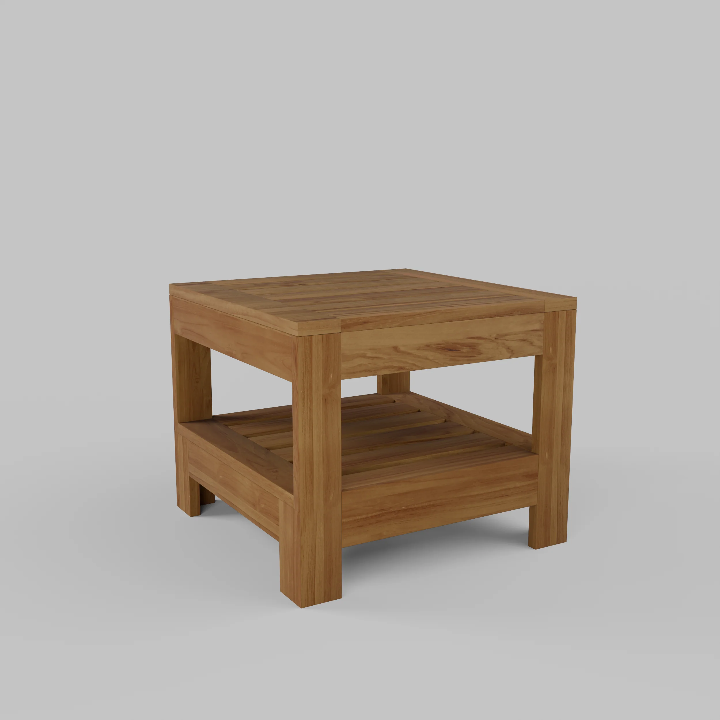 Logan Teak Wood Outdoor Side Table - Image 18