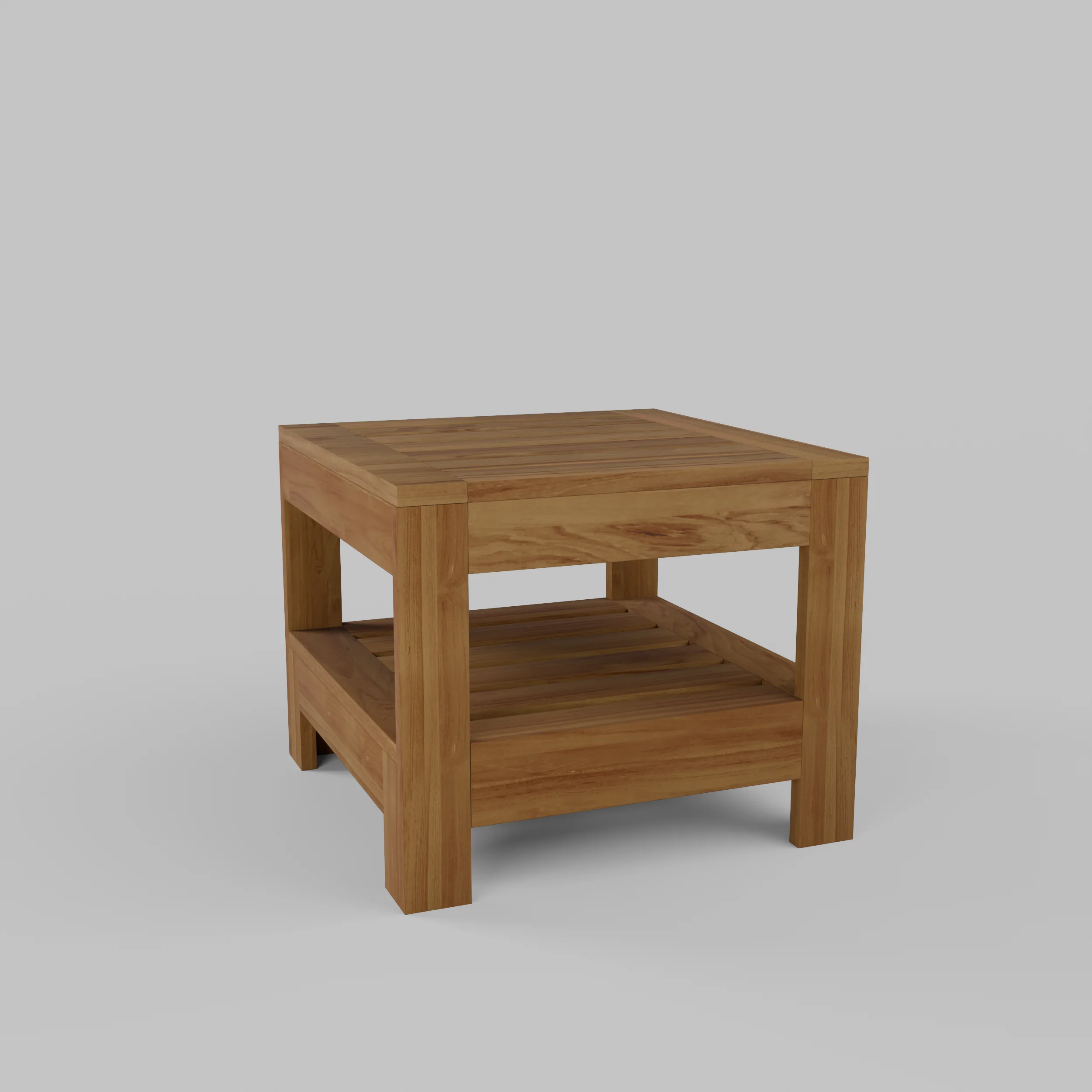 Logan Teak Wood Outdoor Side Table - Image 19