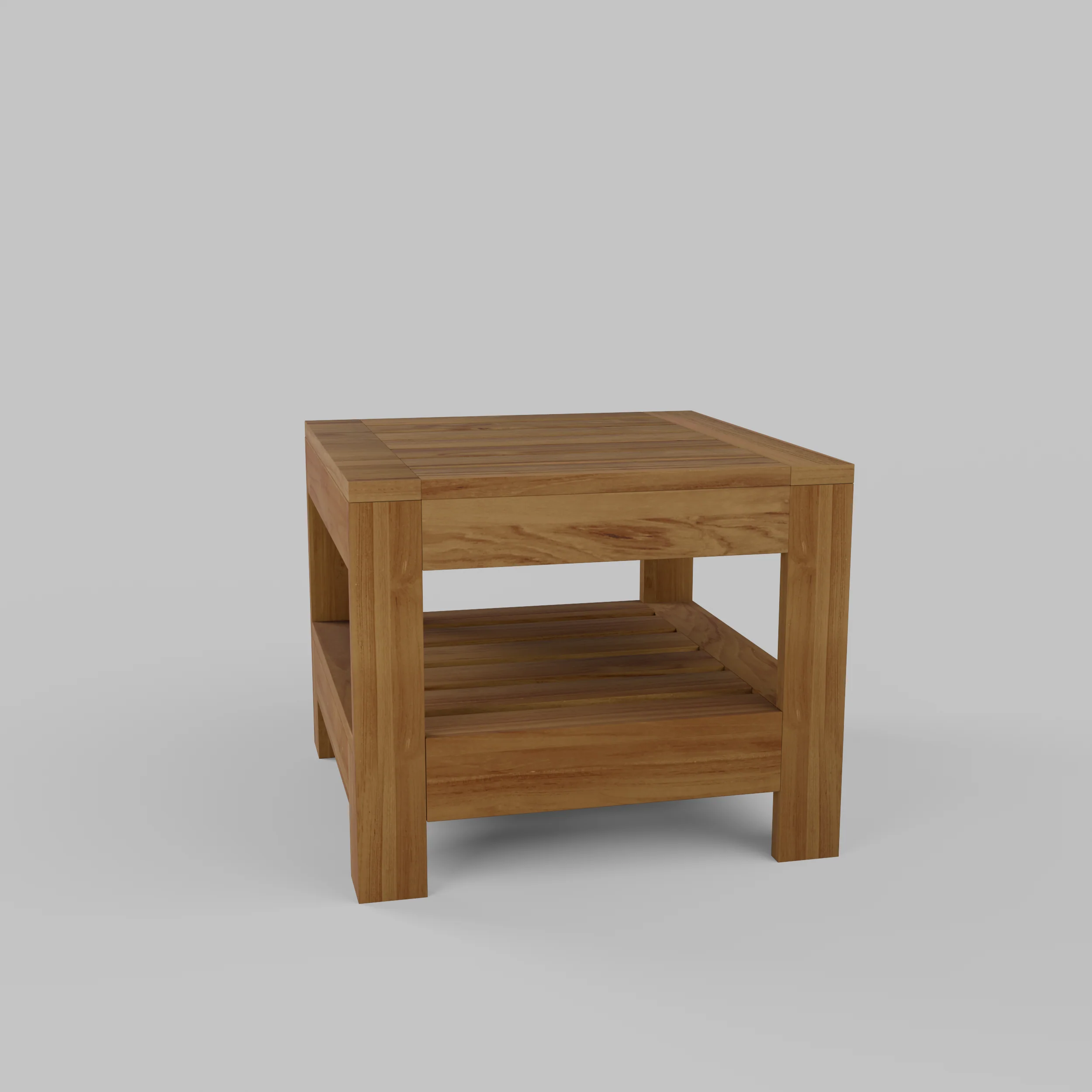 Logan Teak Wood Outdoor Side Table - Image 20