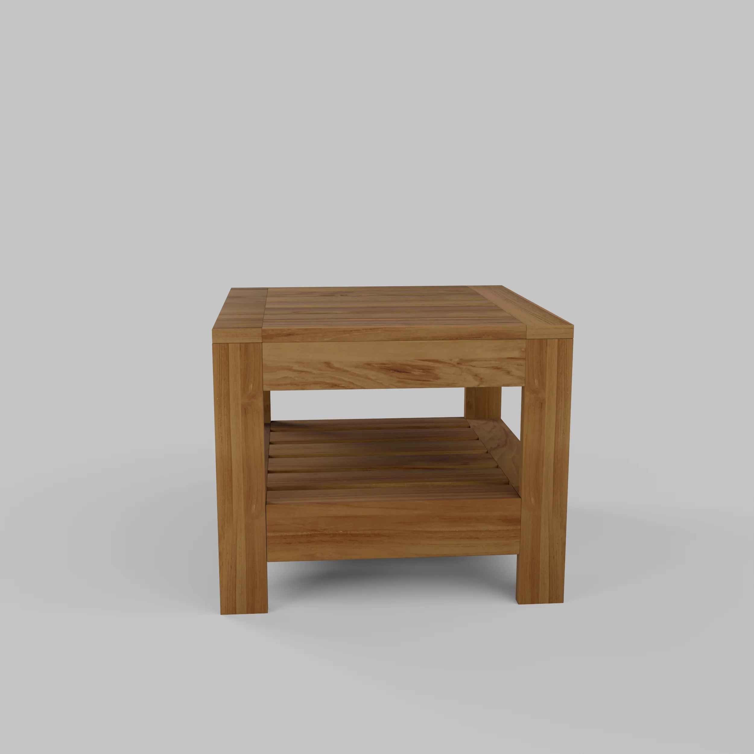 Logan Teak Wood Outdoor Side Table - Image 21