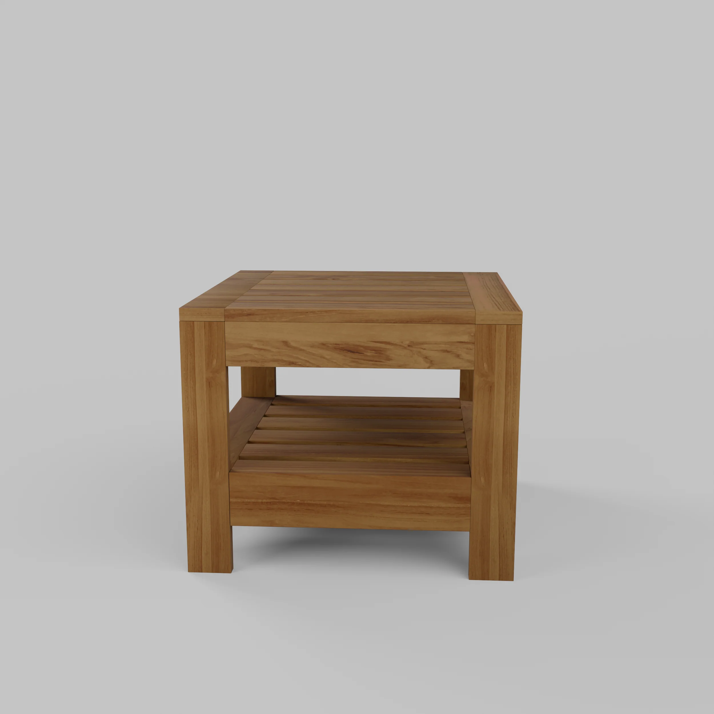 Logan Teak Wood Outdoor Side Table - Image 22