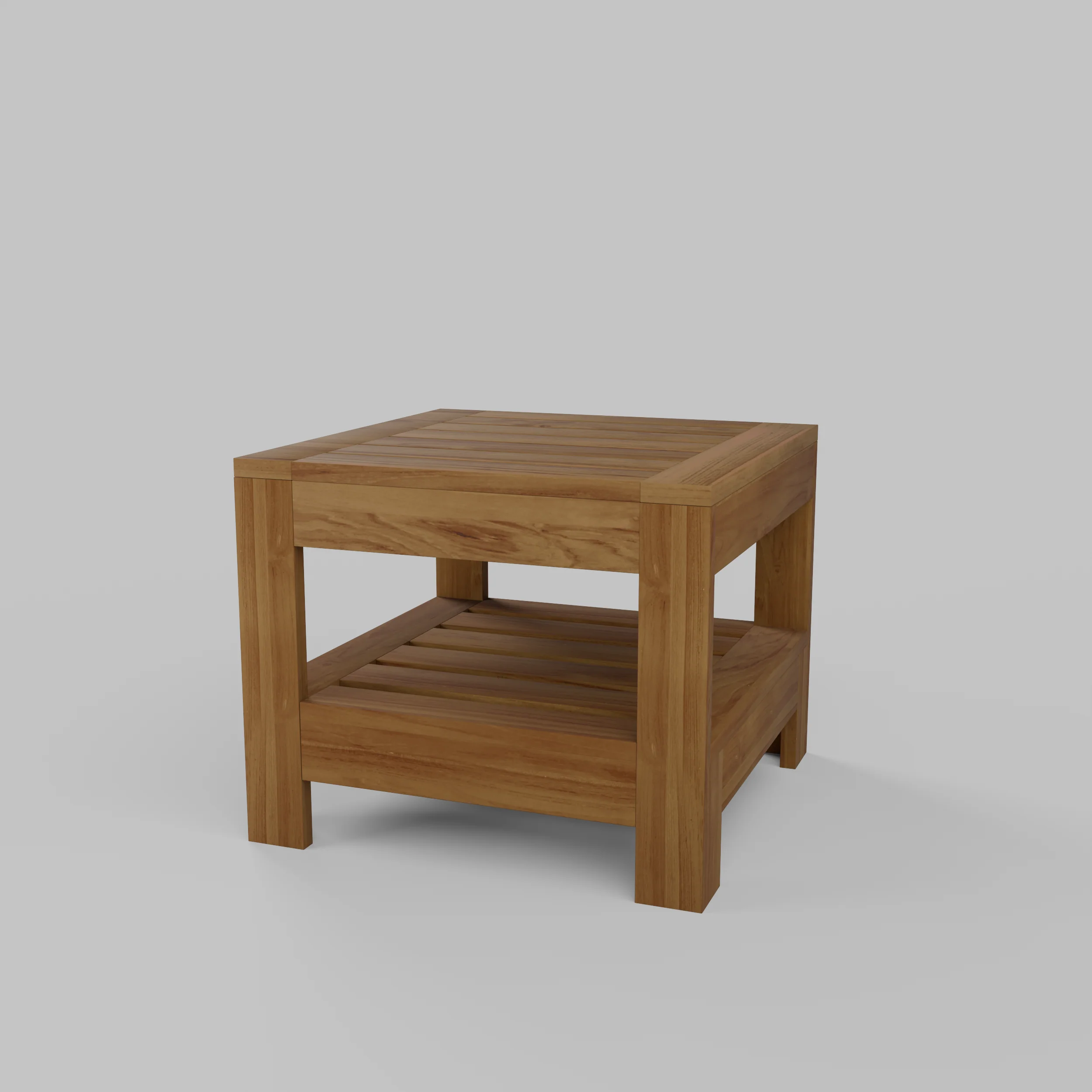 Logan Teak Wood Outdoor Side Table - Image 24