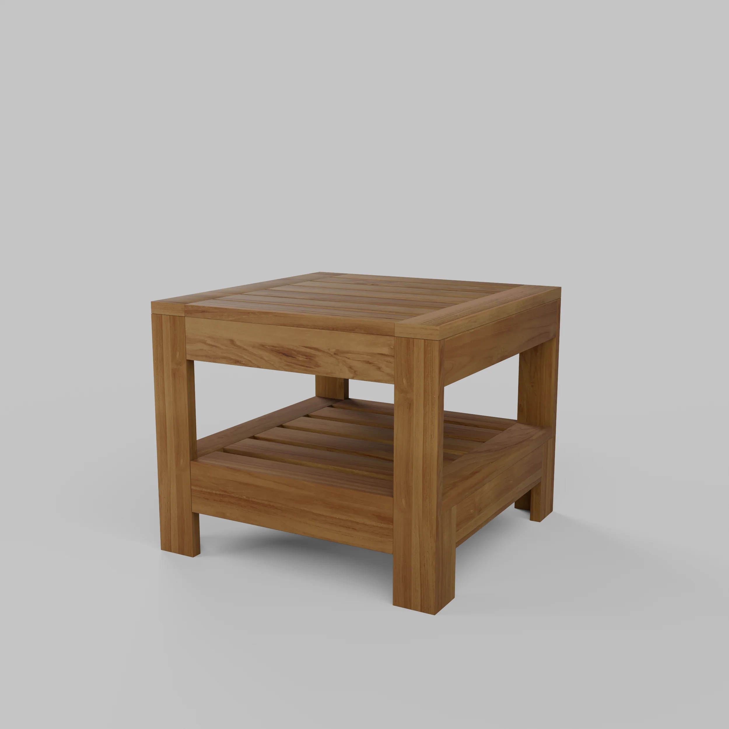 Logan Teak Wood Outdoor Side Table - Image 25