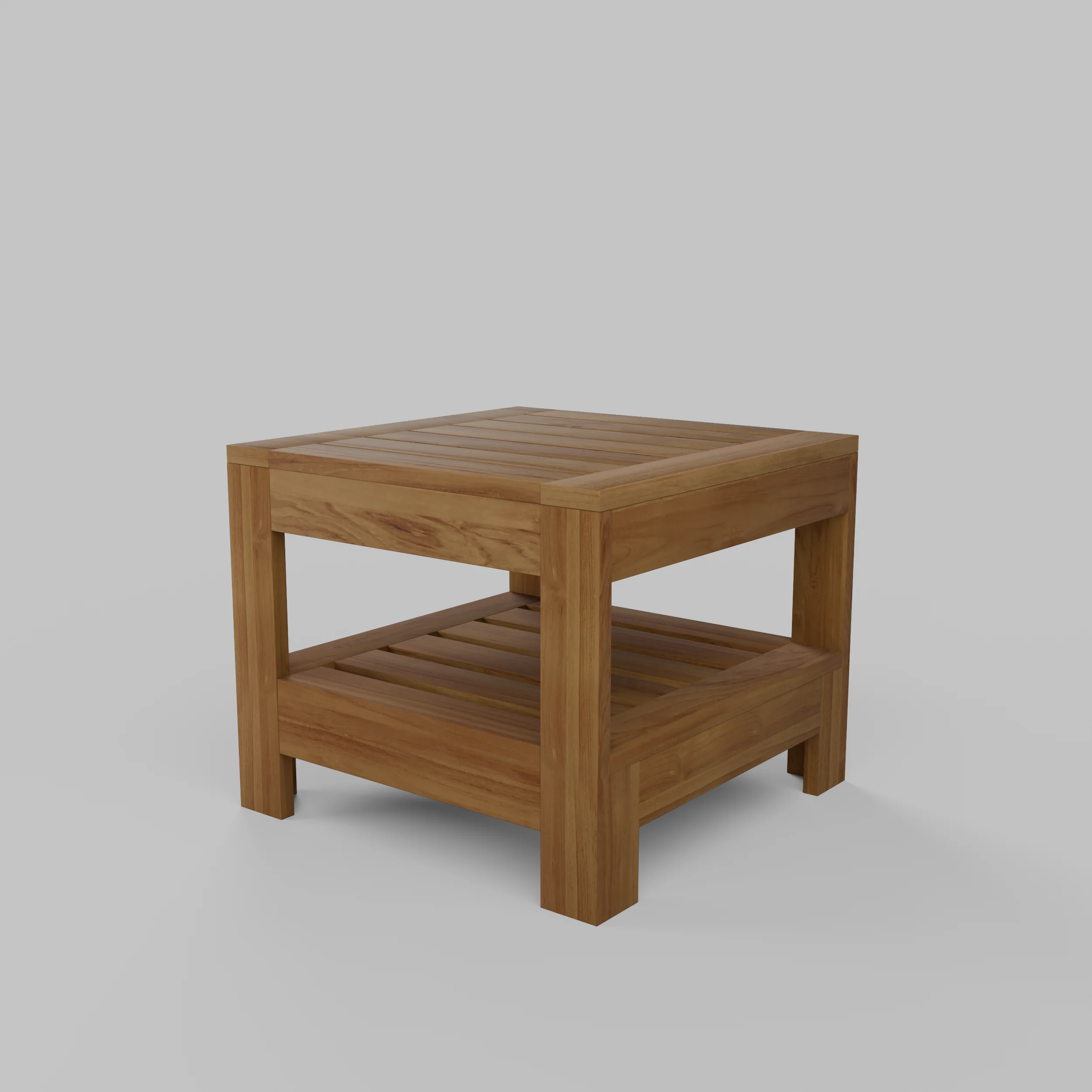 Logan Teak Wood Outdoor Side Table - Image 26