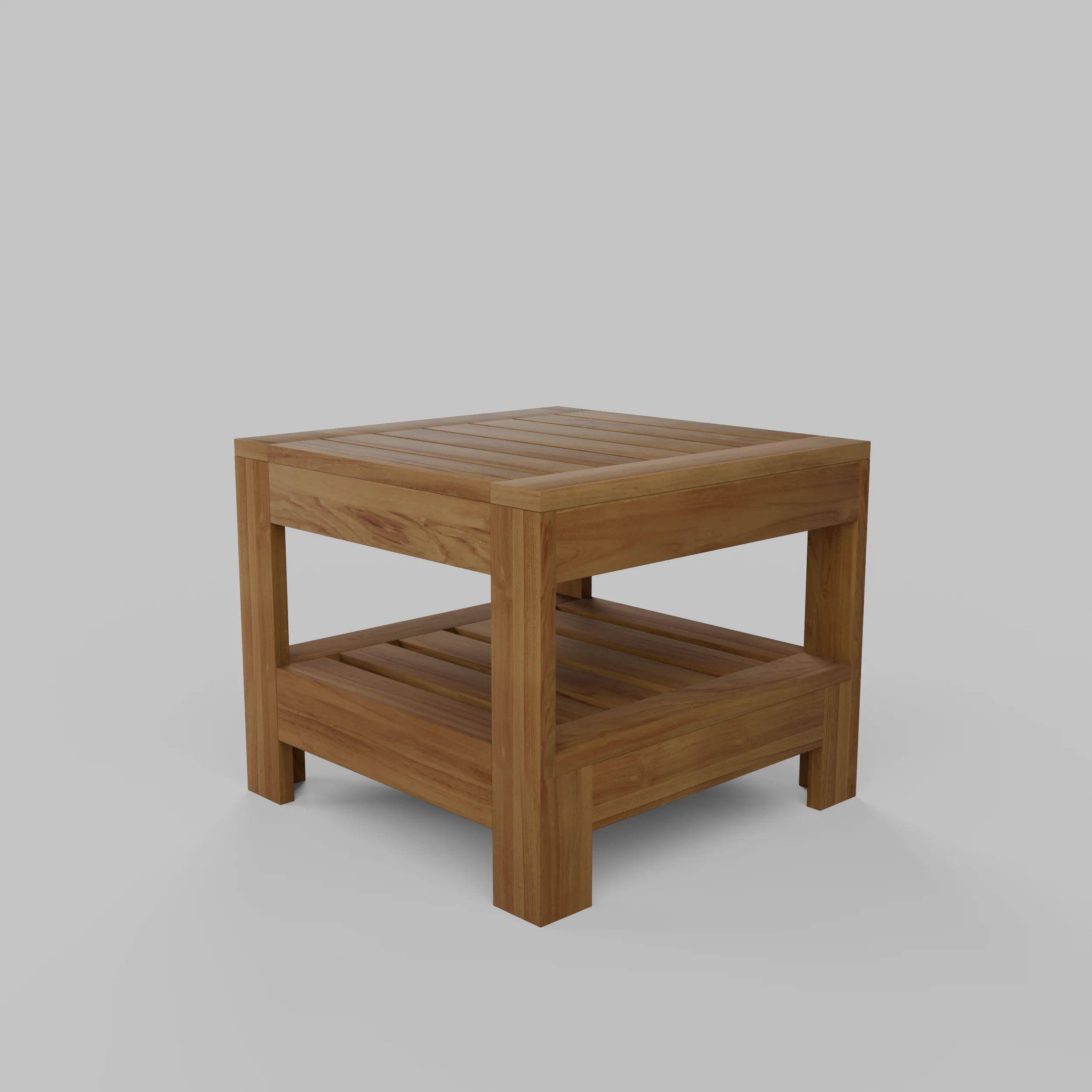 Logan Teak Wood Outdoor Side Table - Image 27