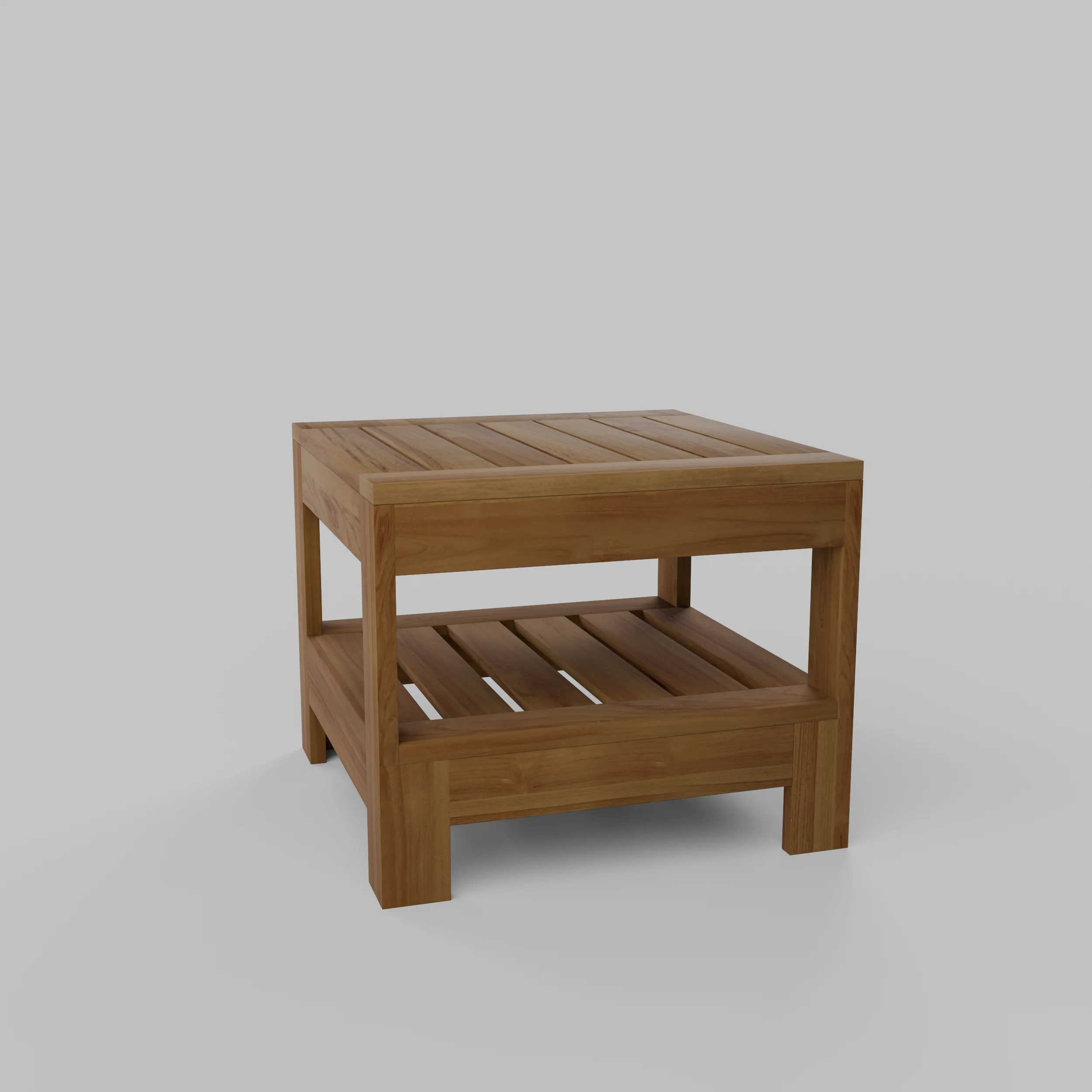Logan Teak Wood Outdoor Side Table - Image 30