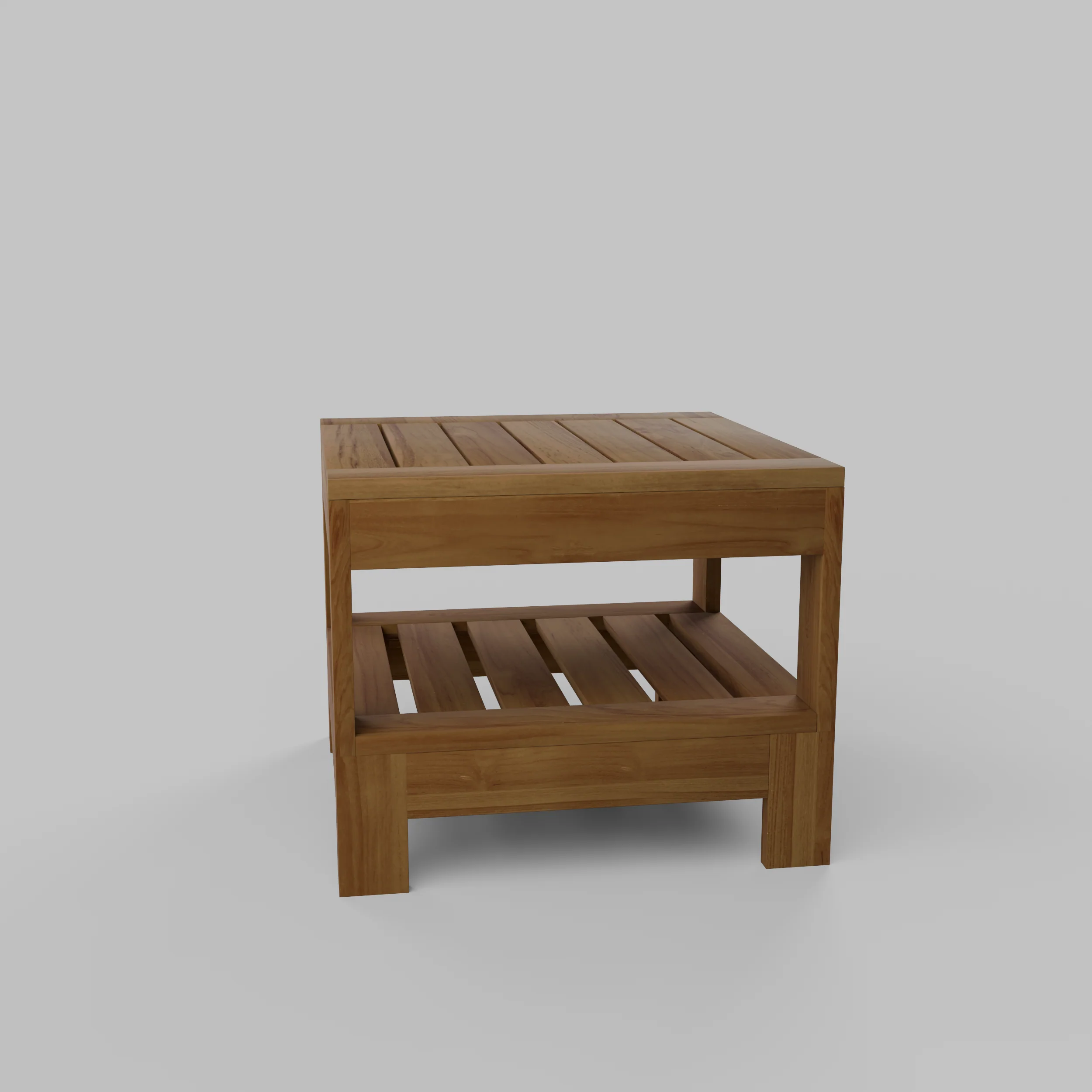 Logan Teak Wood Outdoor Side Table - Image 31