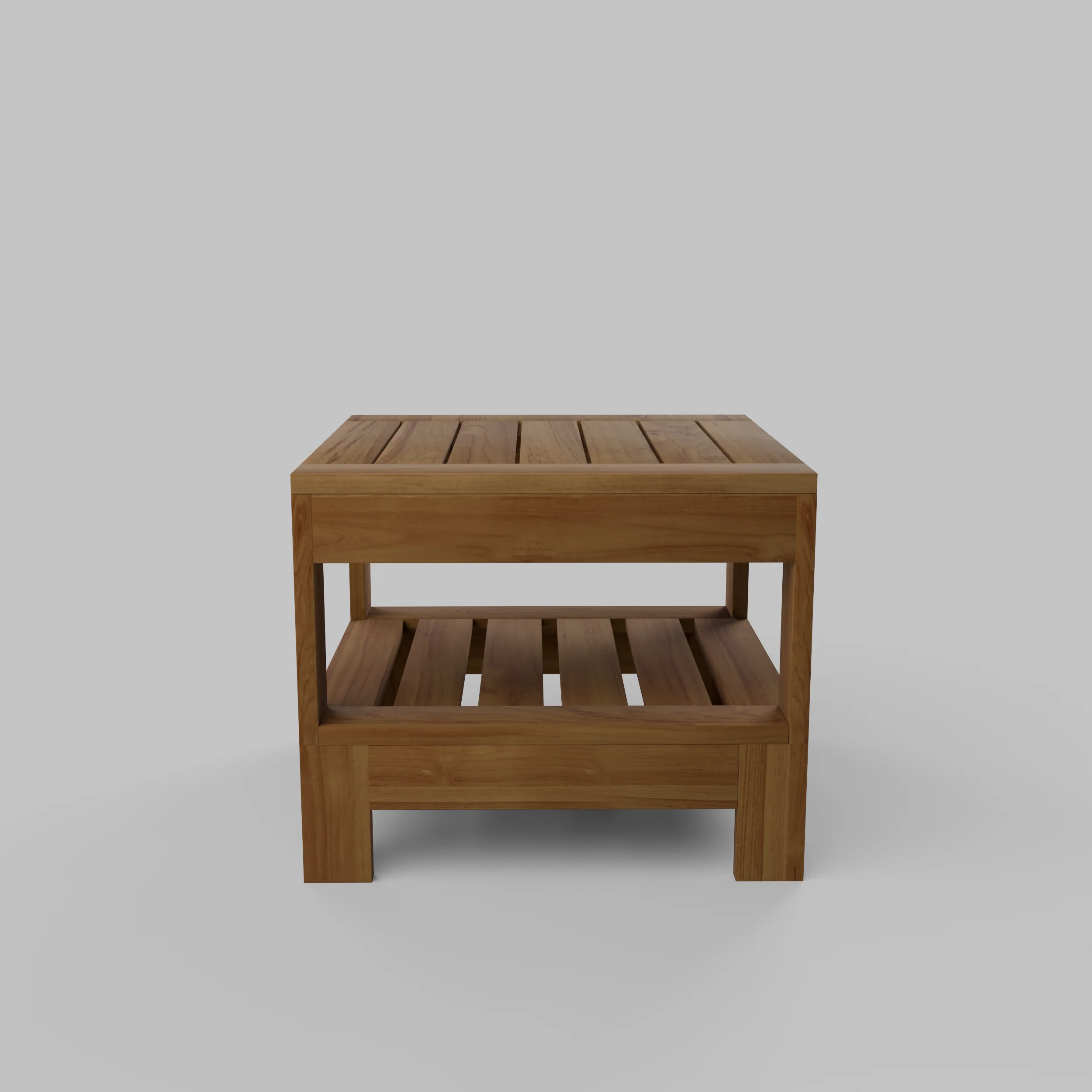 Logan Teak Wood Outdoor Side Table - Image 32