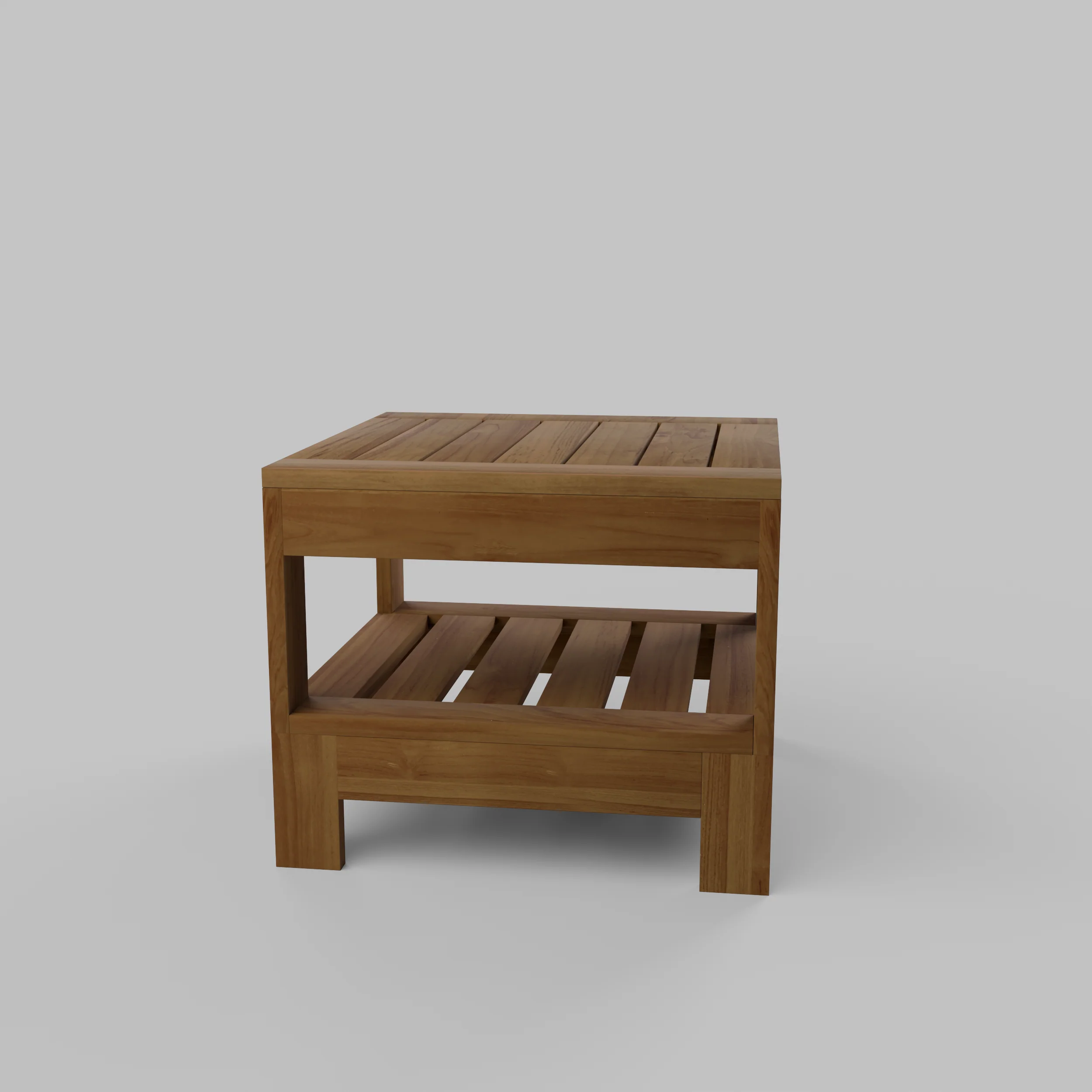 Logan Teak Wood Outdoor Side Table - Image 33